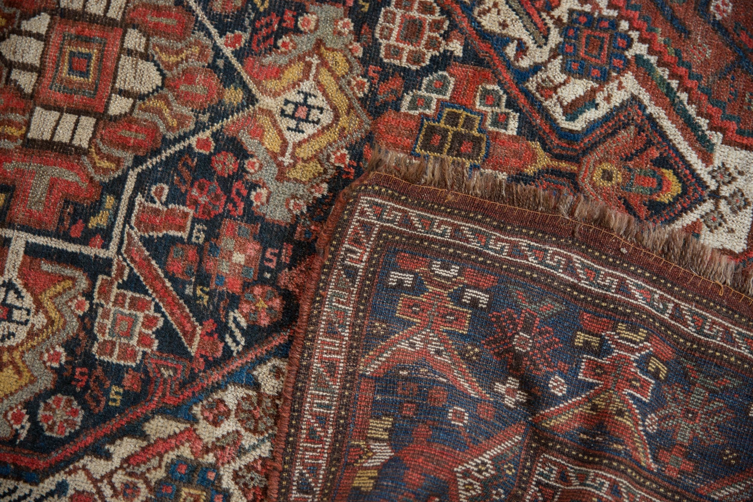 RESERVED 5x6 Vintage Kamseh Square Rug - Image 11