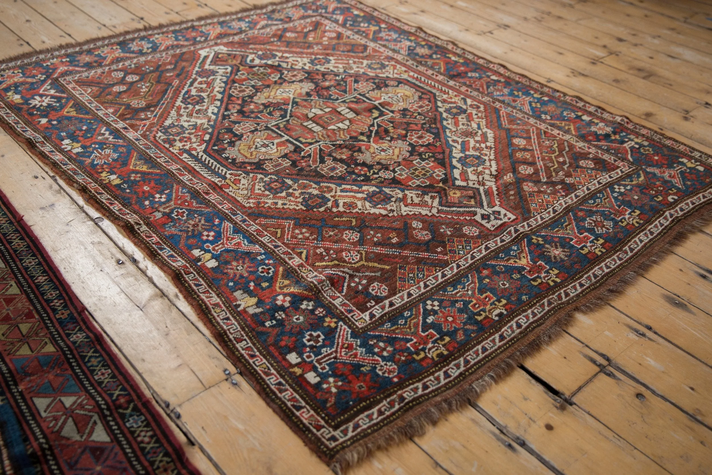 RESERVED 5x6 Vintage Kamseh Square Rug - Image 3