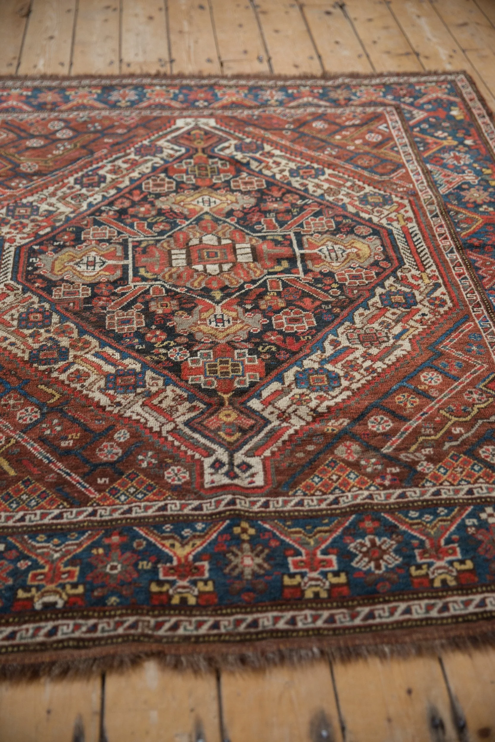 RESERVED 5x6 Vintage Kamseh Square Rug - Image 4