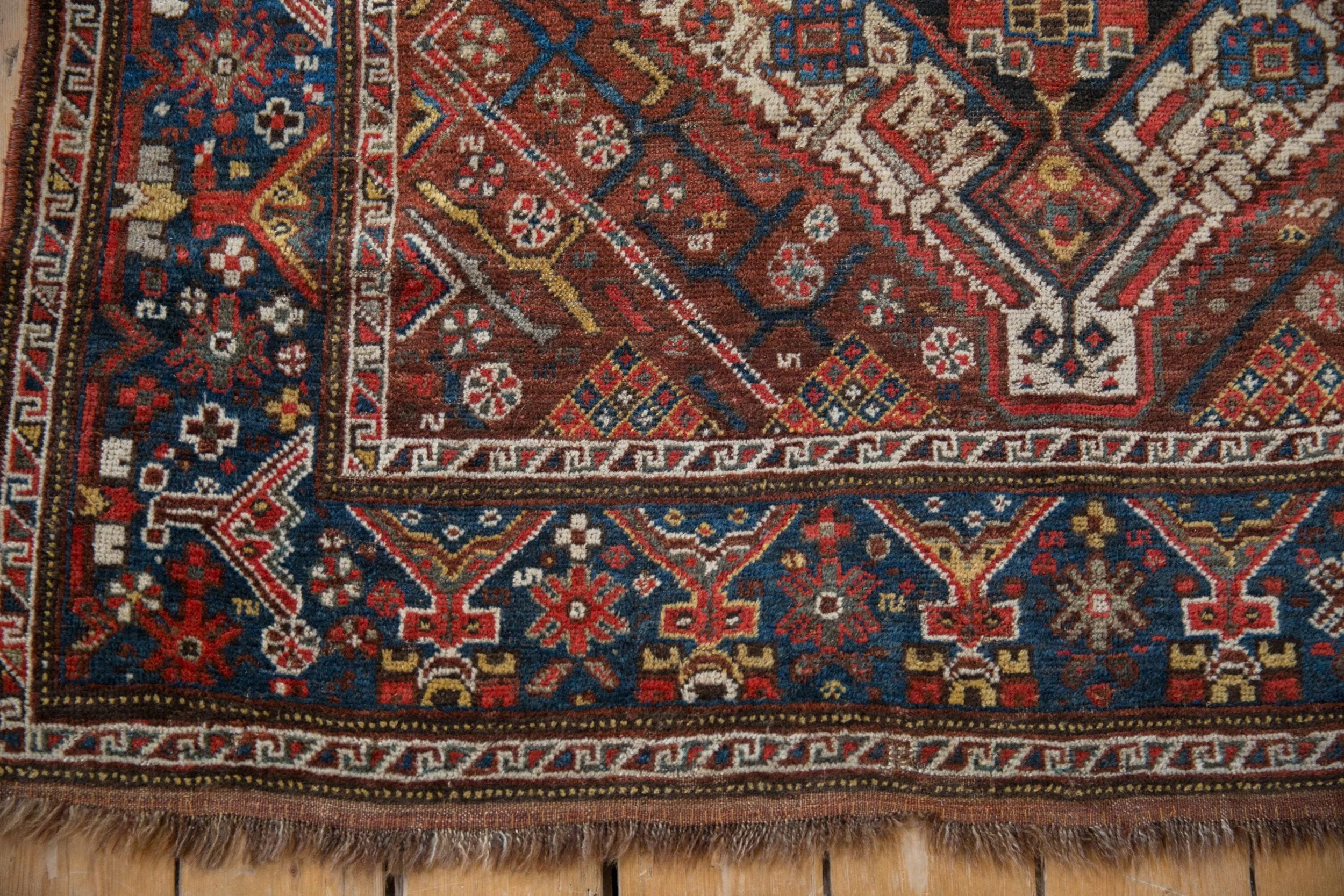 RESERVED 5x6 Vintage Kamseh Square Rug - Image 5