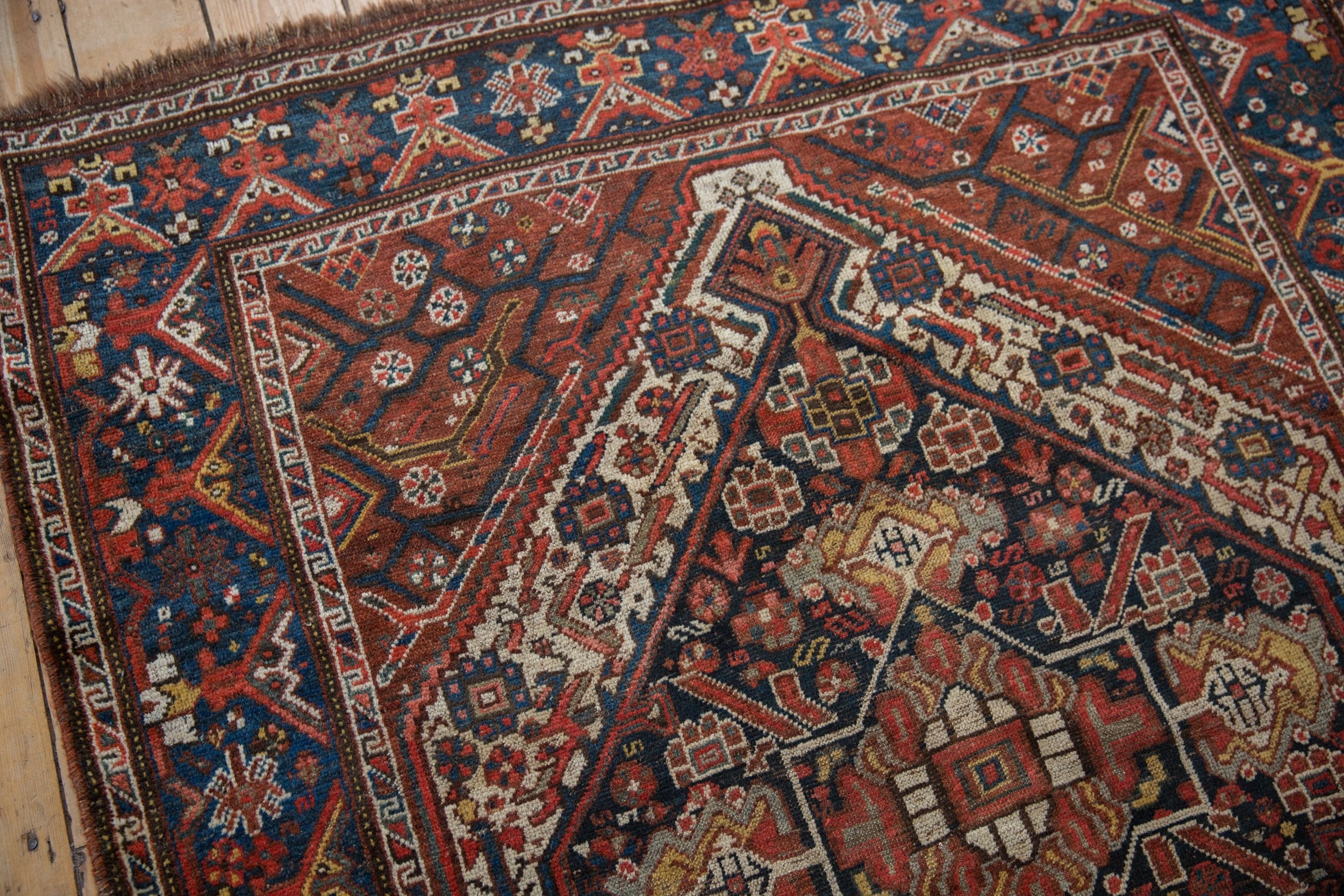 RESERVED 5x6 Vintage Kamseh Square Rug - Image 6