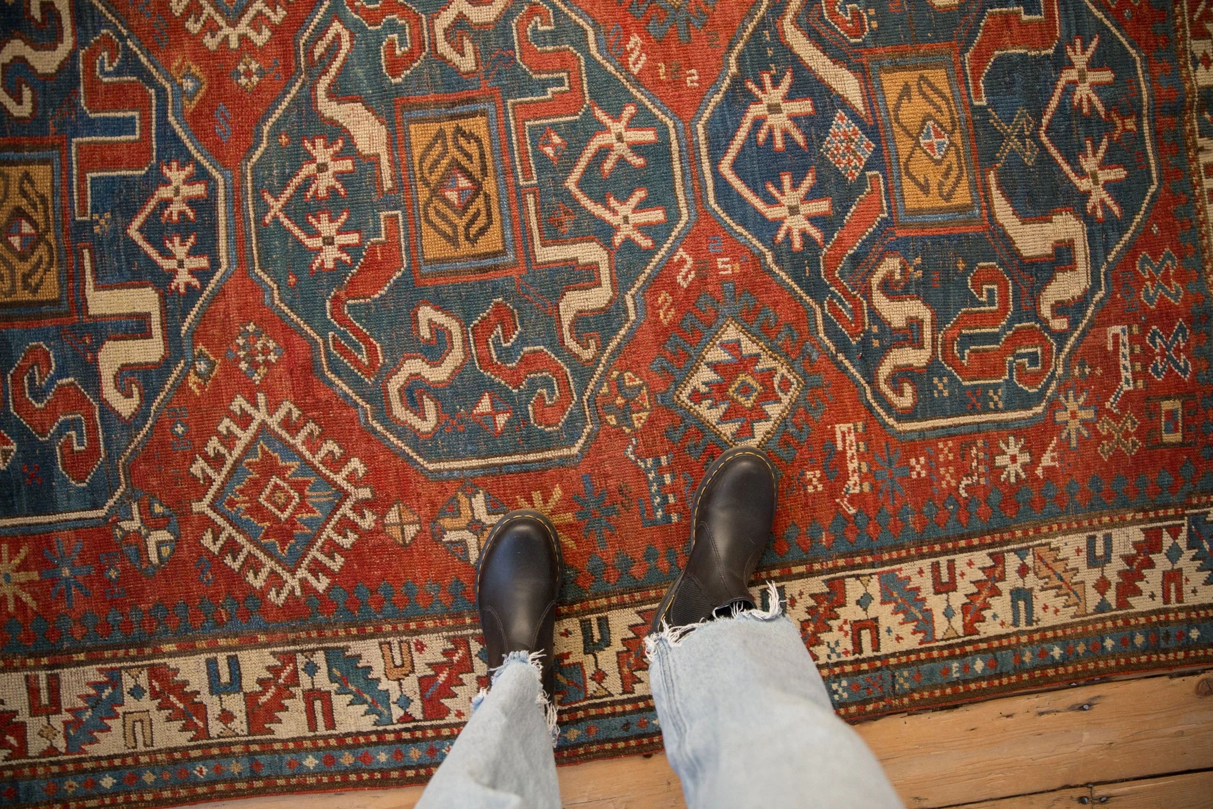 5x7.5 Antique Kazak Rug - Image 2