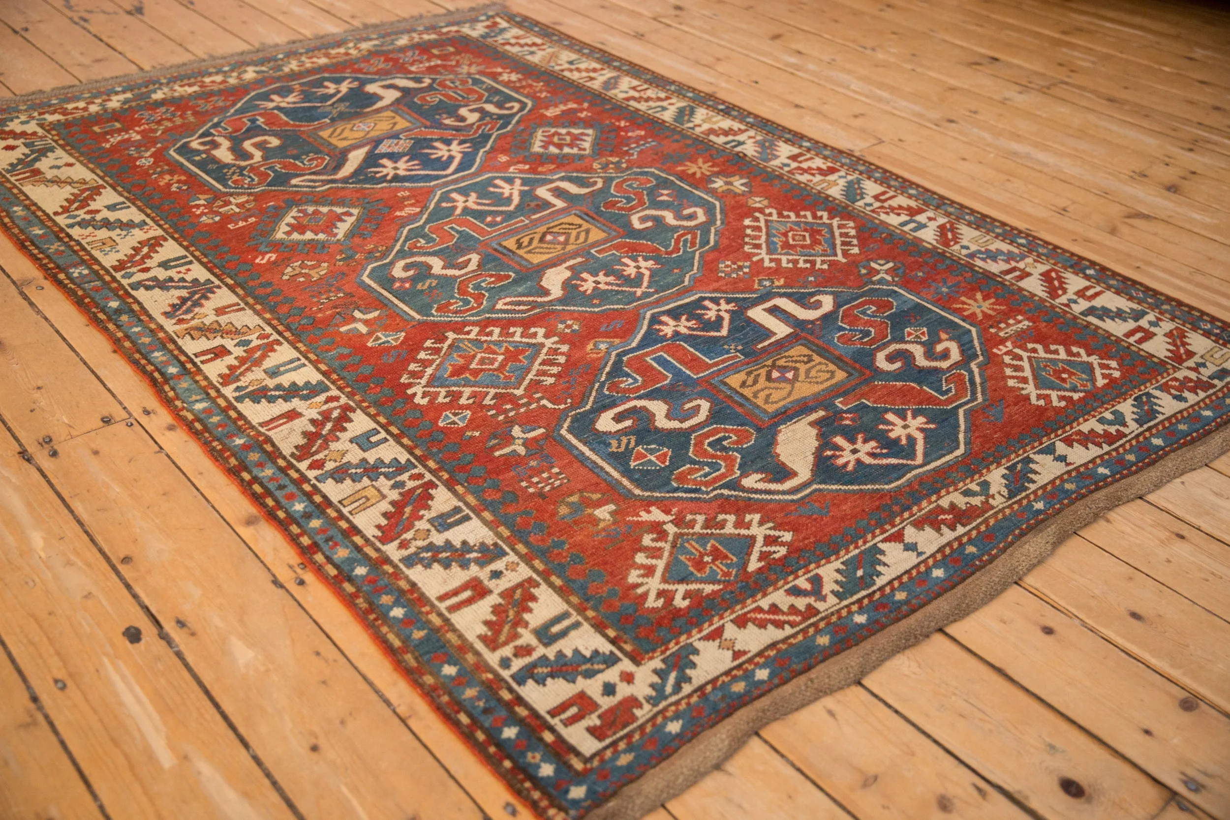 5x7.5 Antique Kazak Rug - Image 4