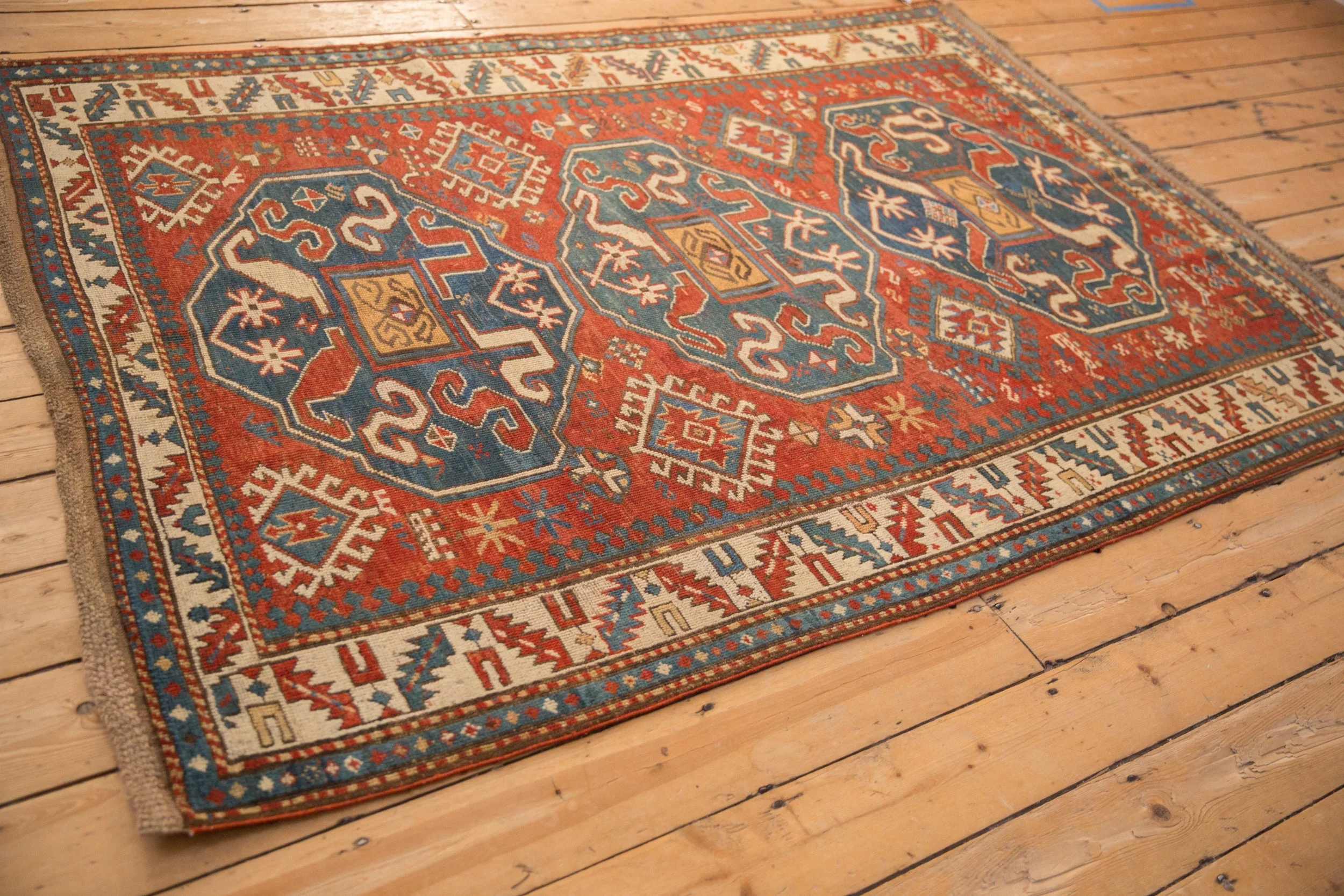 5x7.5 Antique Kazak Rug - Image 6
