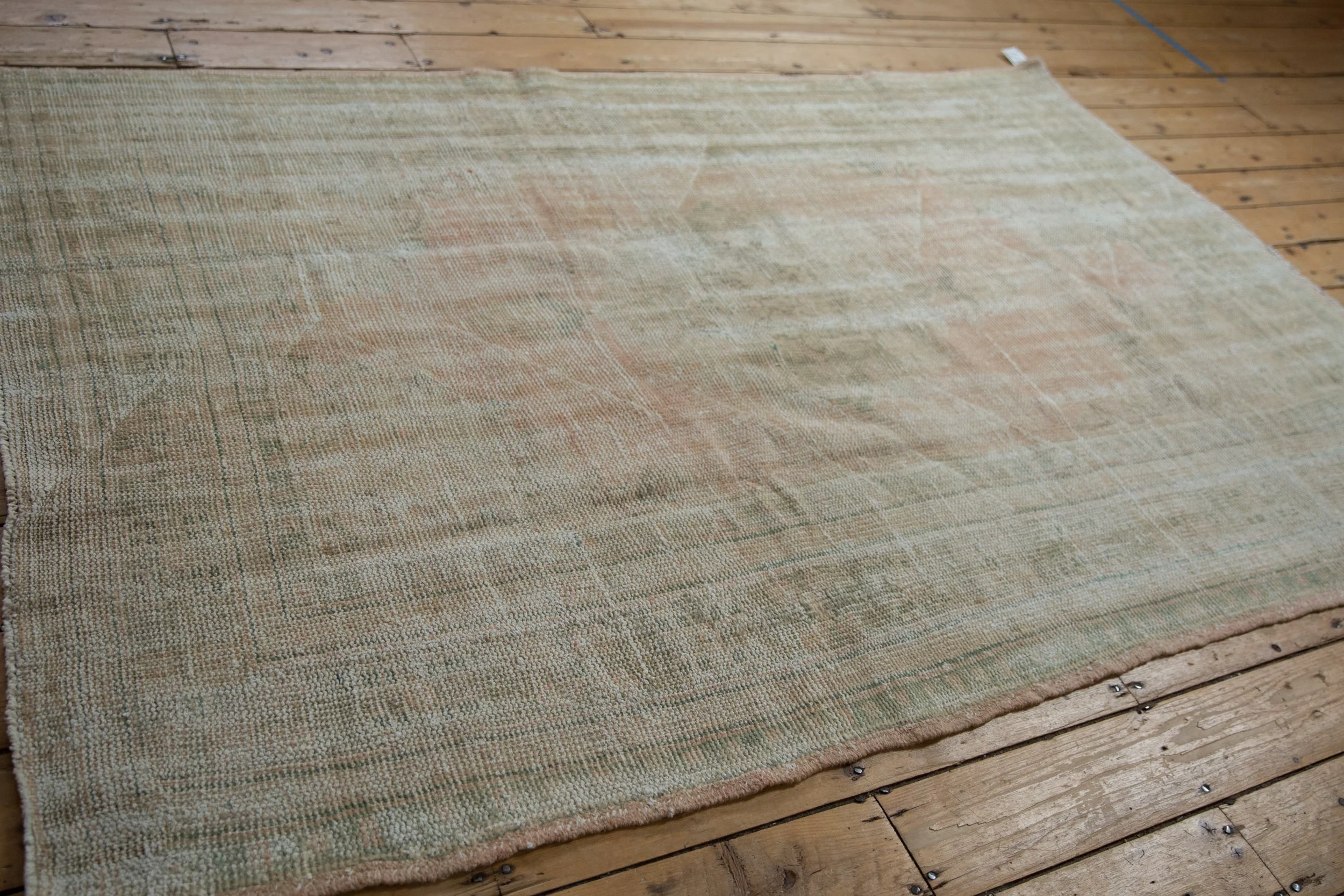 5x7.5 Vintage Distressed Oushak Rug - Image 5