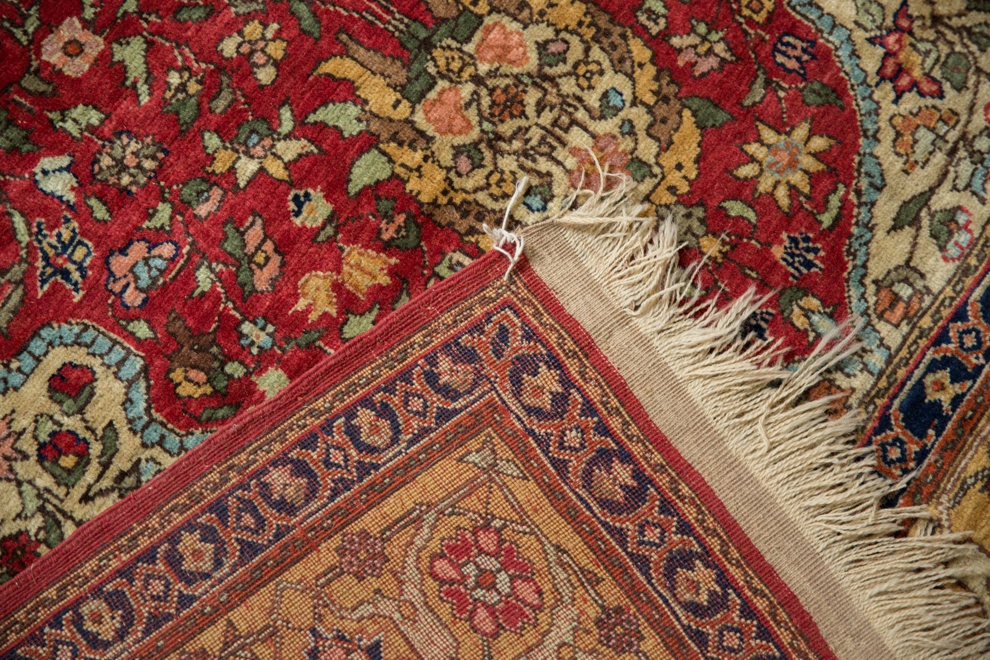 5x7.5 Vintage Romanian Hereke Design Rug - Image 9