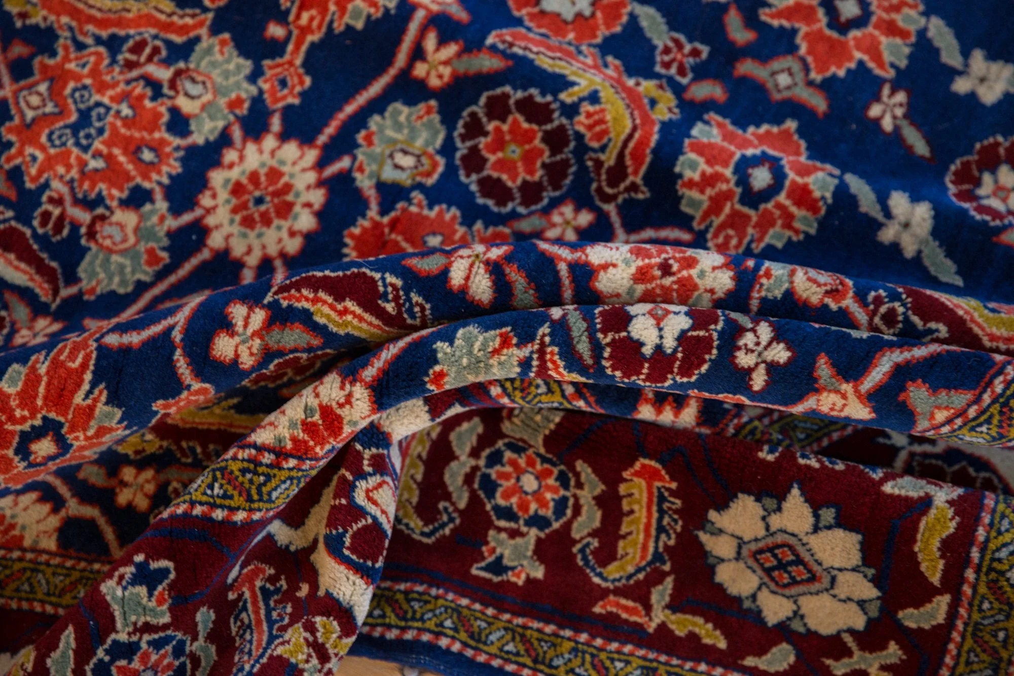 5x7 Vintage Fine Russian Bijar Design Rug - Image 10