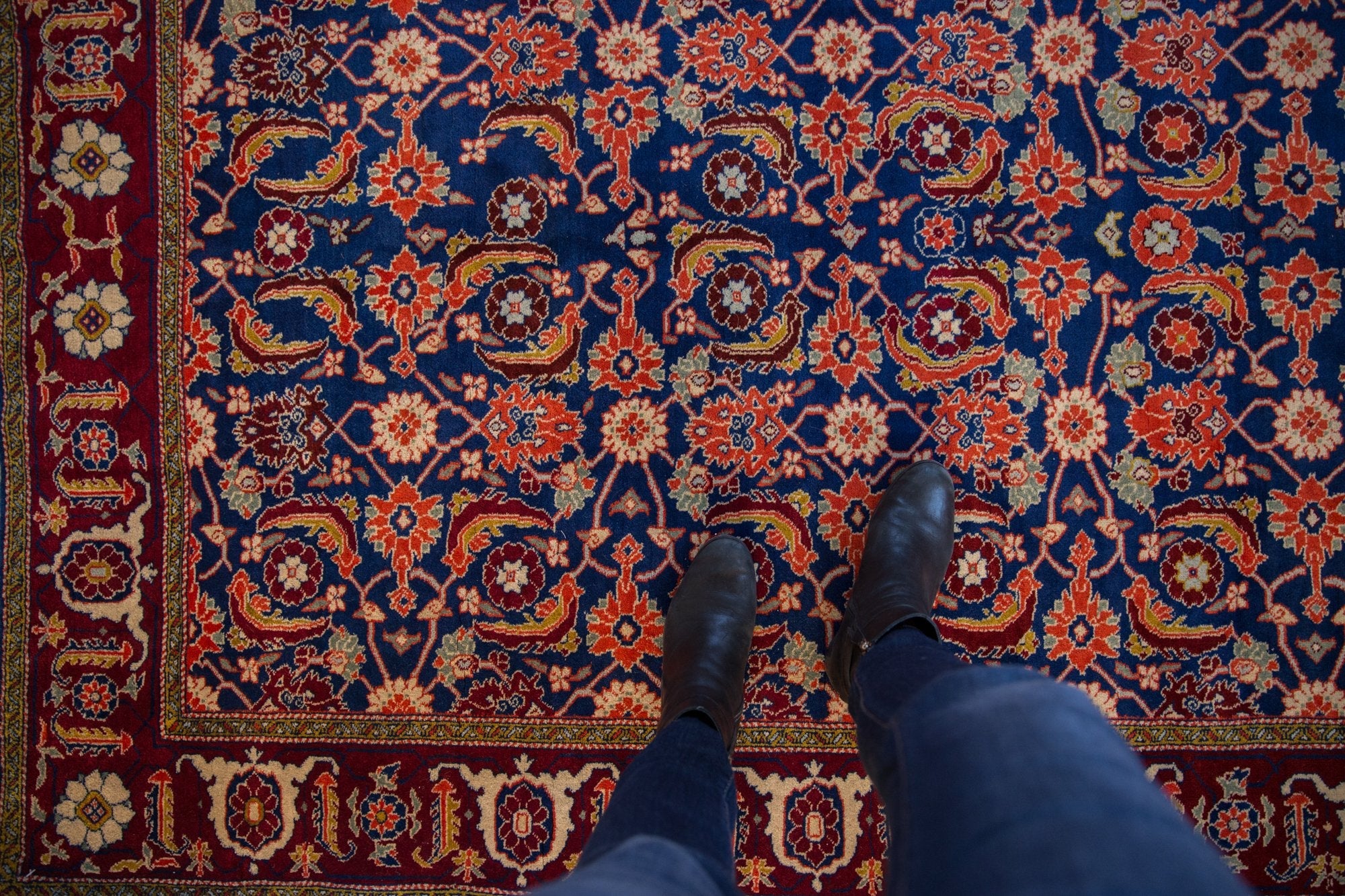 5x7 Vintage Fine Russian Bijar Design Rug - Image 2