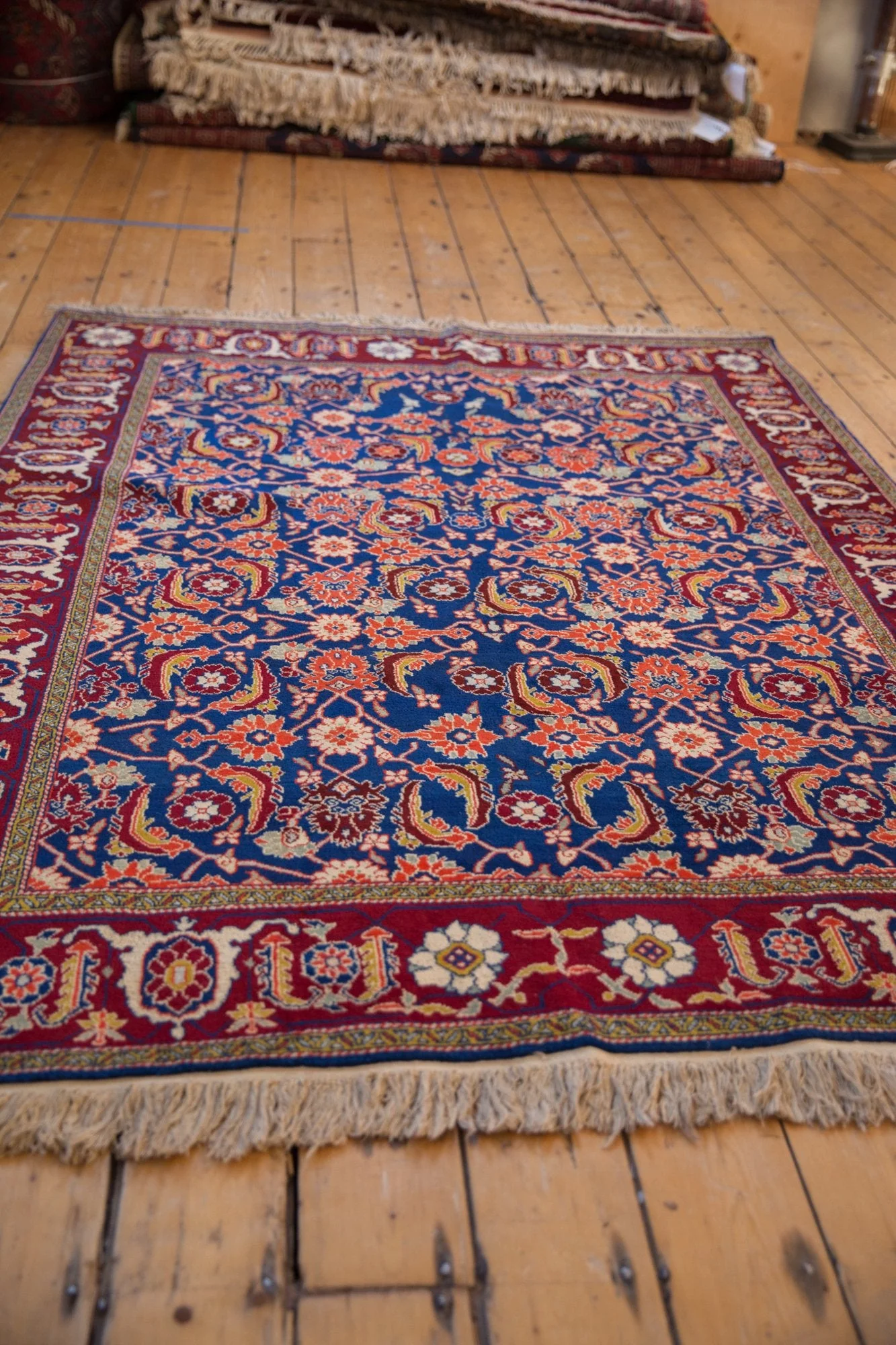5x7 Vintage Fine Russian Bijar Design Rug - Image 6