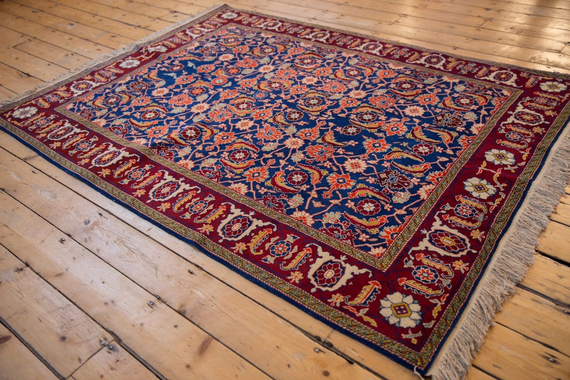 5x7 Vintage Fine Russian Bijar Design Rug - Image 7