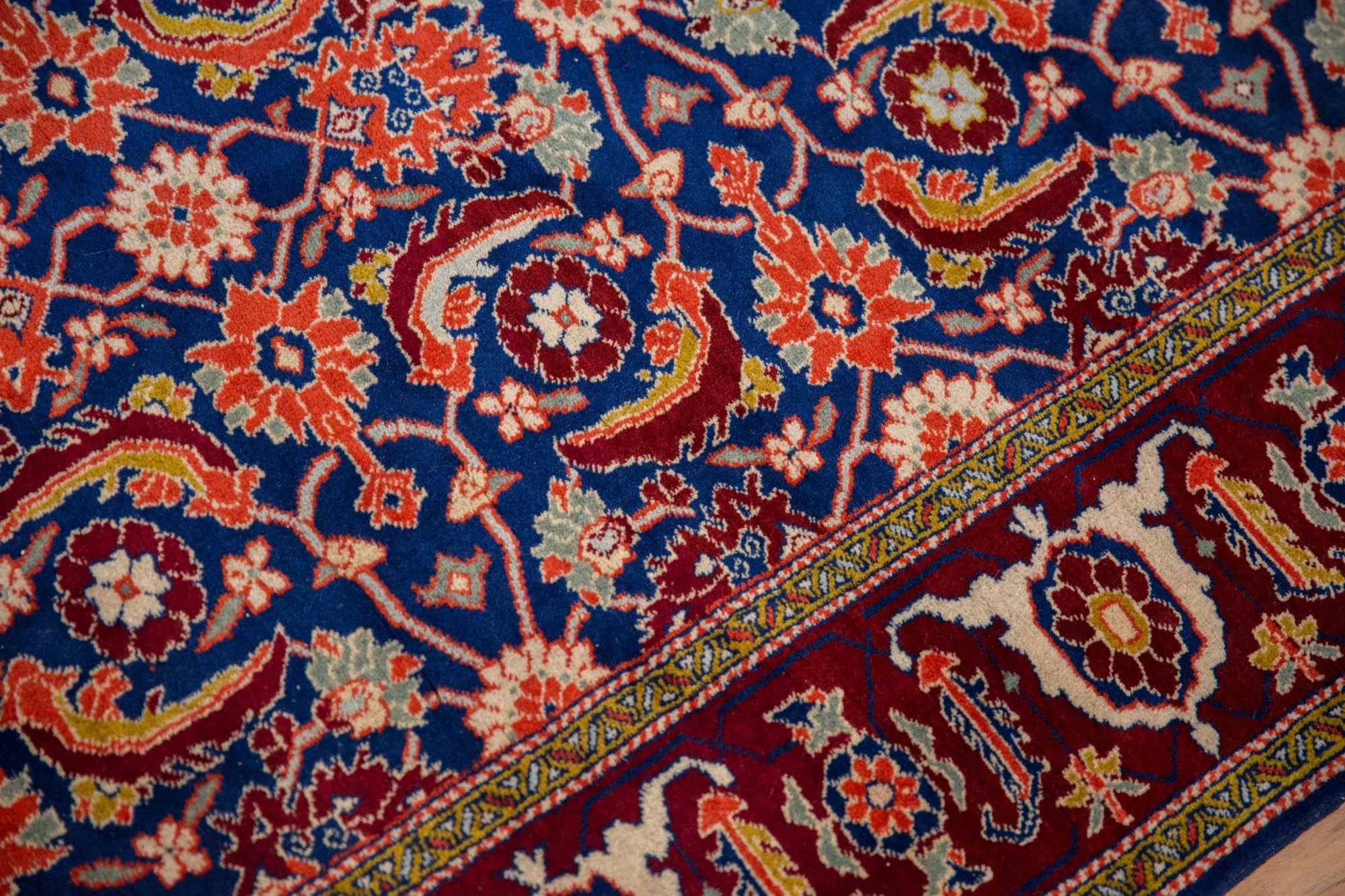 5x7 Vintage Fine Russian Bijar Design Rug - Image 8
