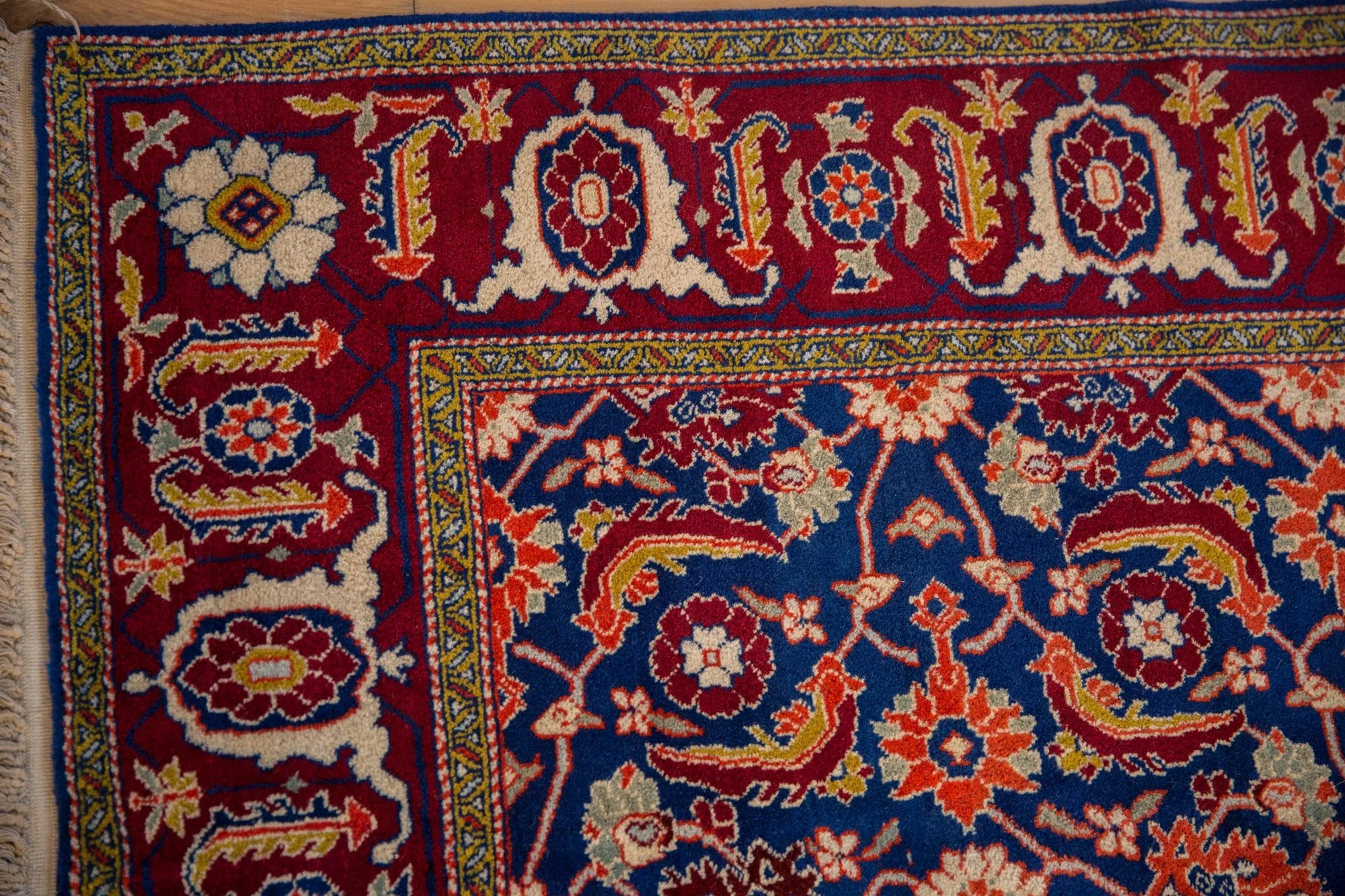 5x7 Vintage Fine Russian Bijar Design Rug - Image 9