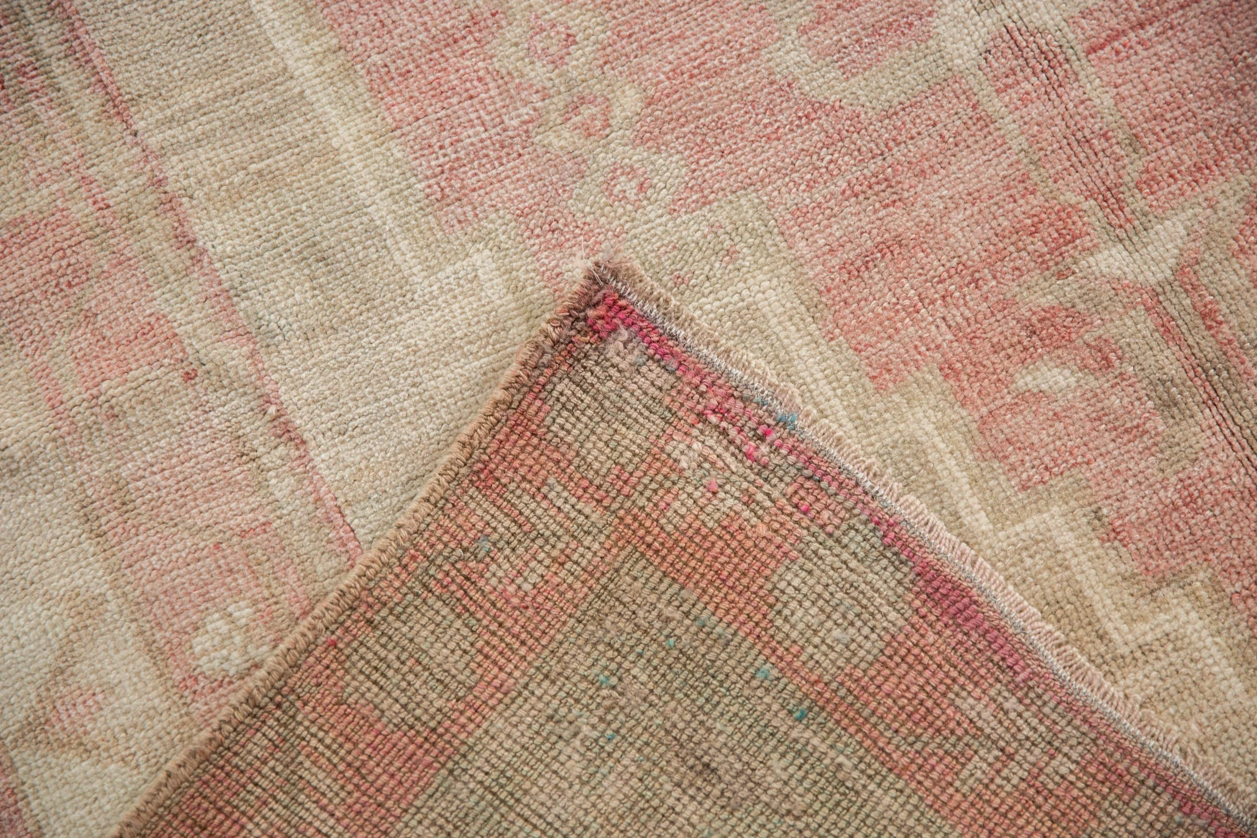 5x8.5 Vintage Distressed Oushak Carpet - Image 12