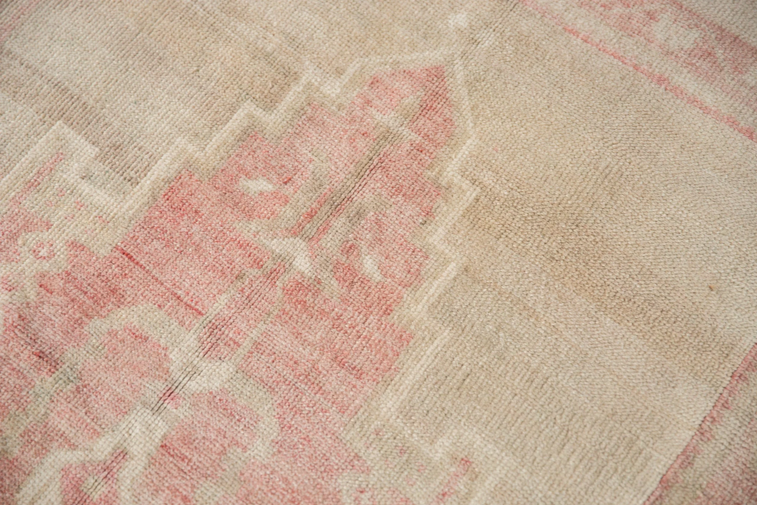 5x8.5 Vintage Distressed Oushak Carpet - Image 3