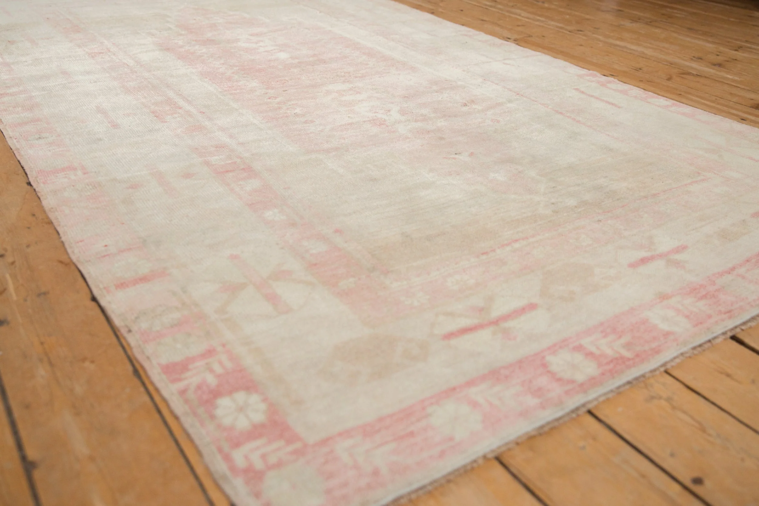 5x8.5 Vintage Distressed Oushak Carpet - Image 4
