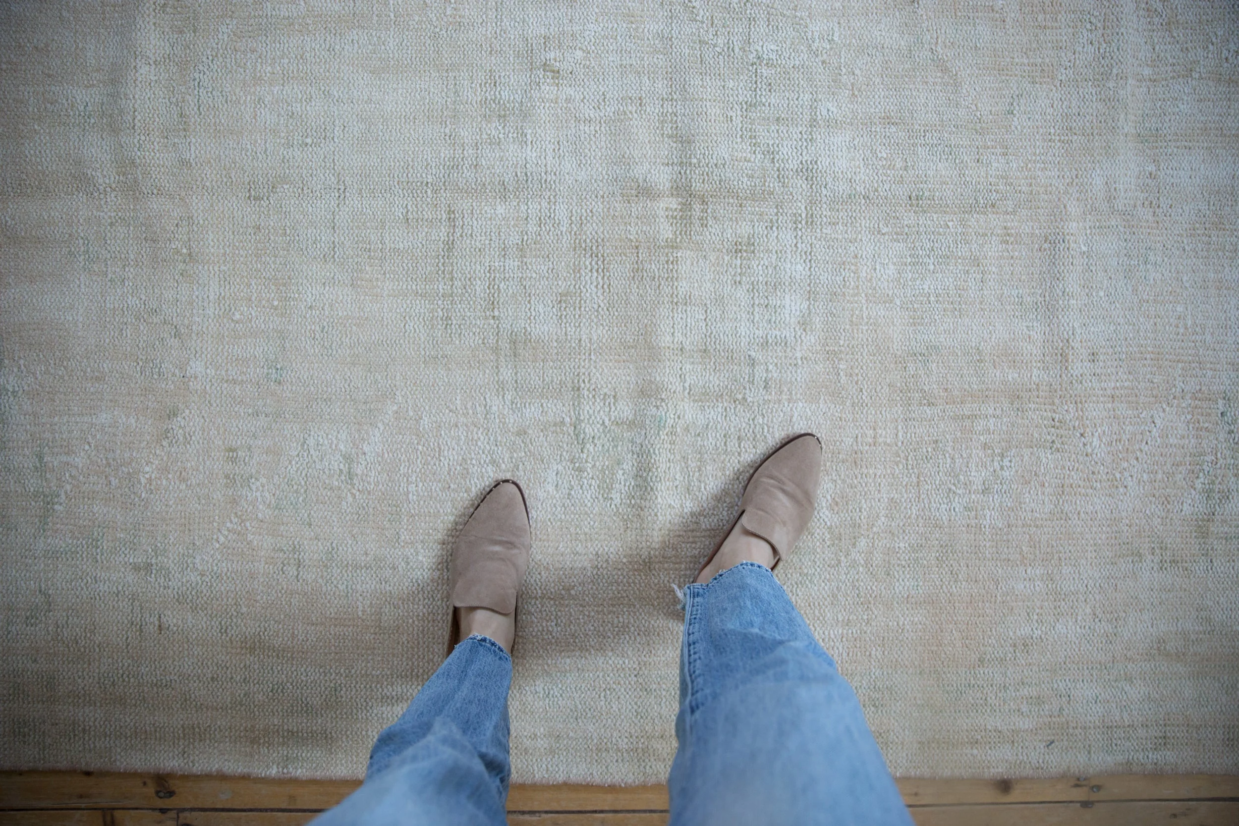 5x8.5 Vintage Distressed Oushak Carpet - Image 2