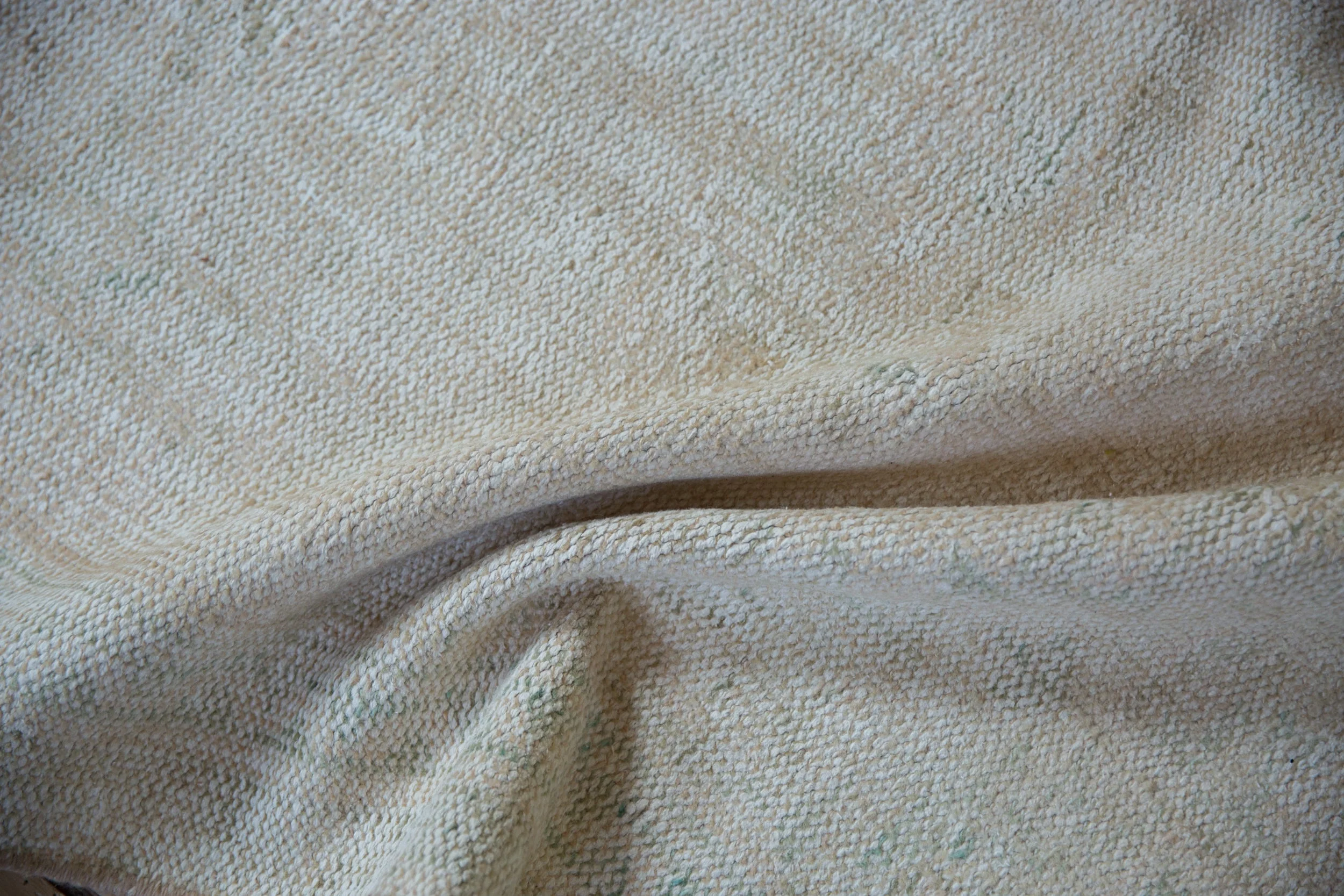 5x8.5 Vintage Distressed Oushak Carpet - Image 9