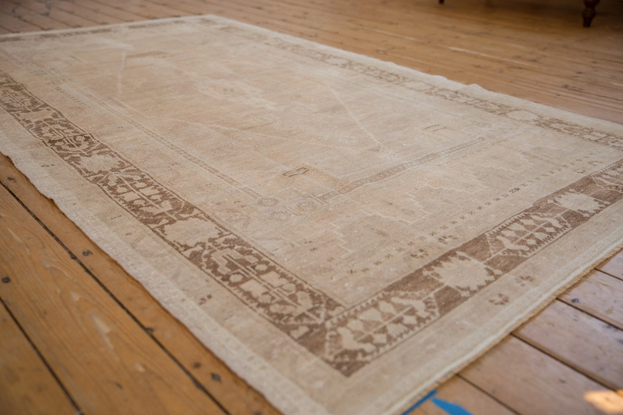 5x8.5 Vintage Distressed Oushak Carpet - Image 3