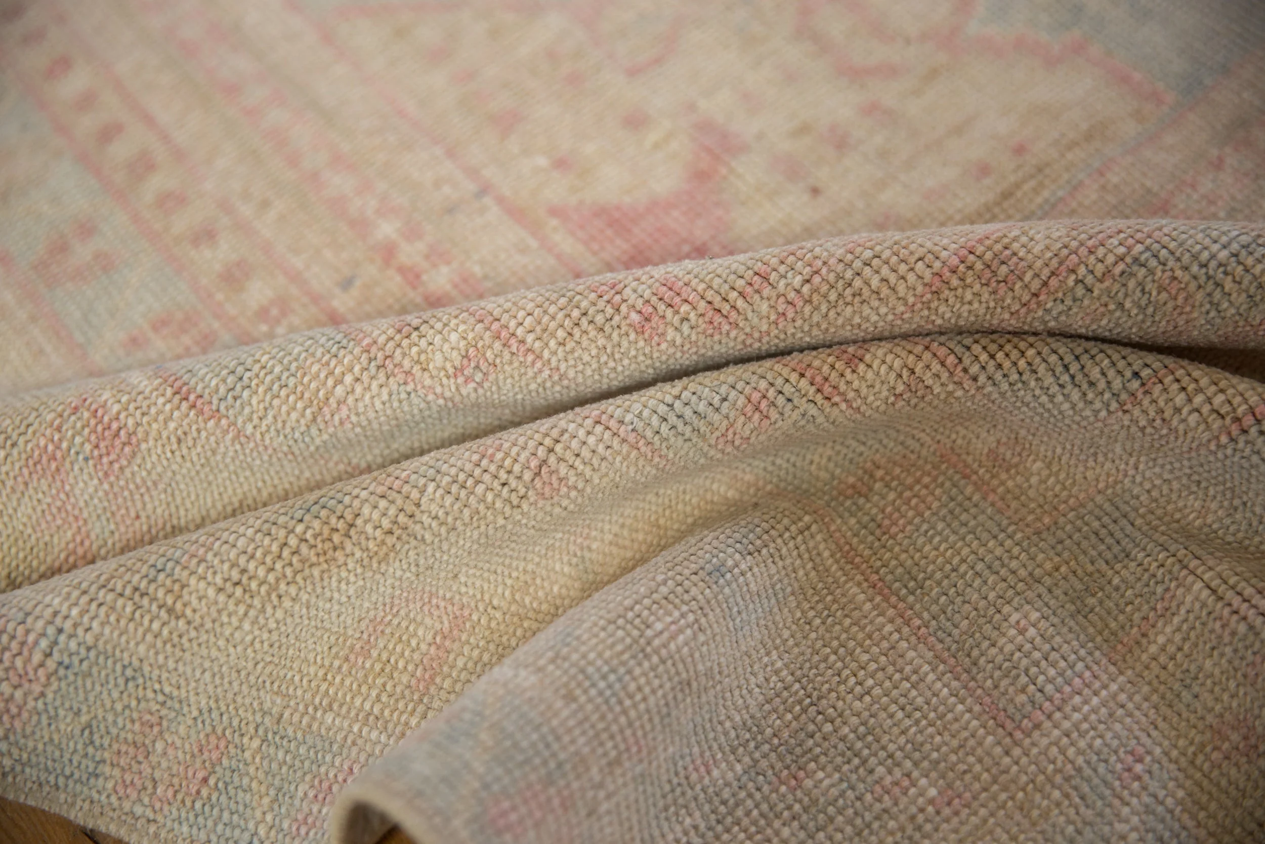 5x8.5 Vintage Distressed Oushak Carpet - Image 10