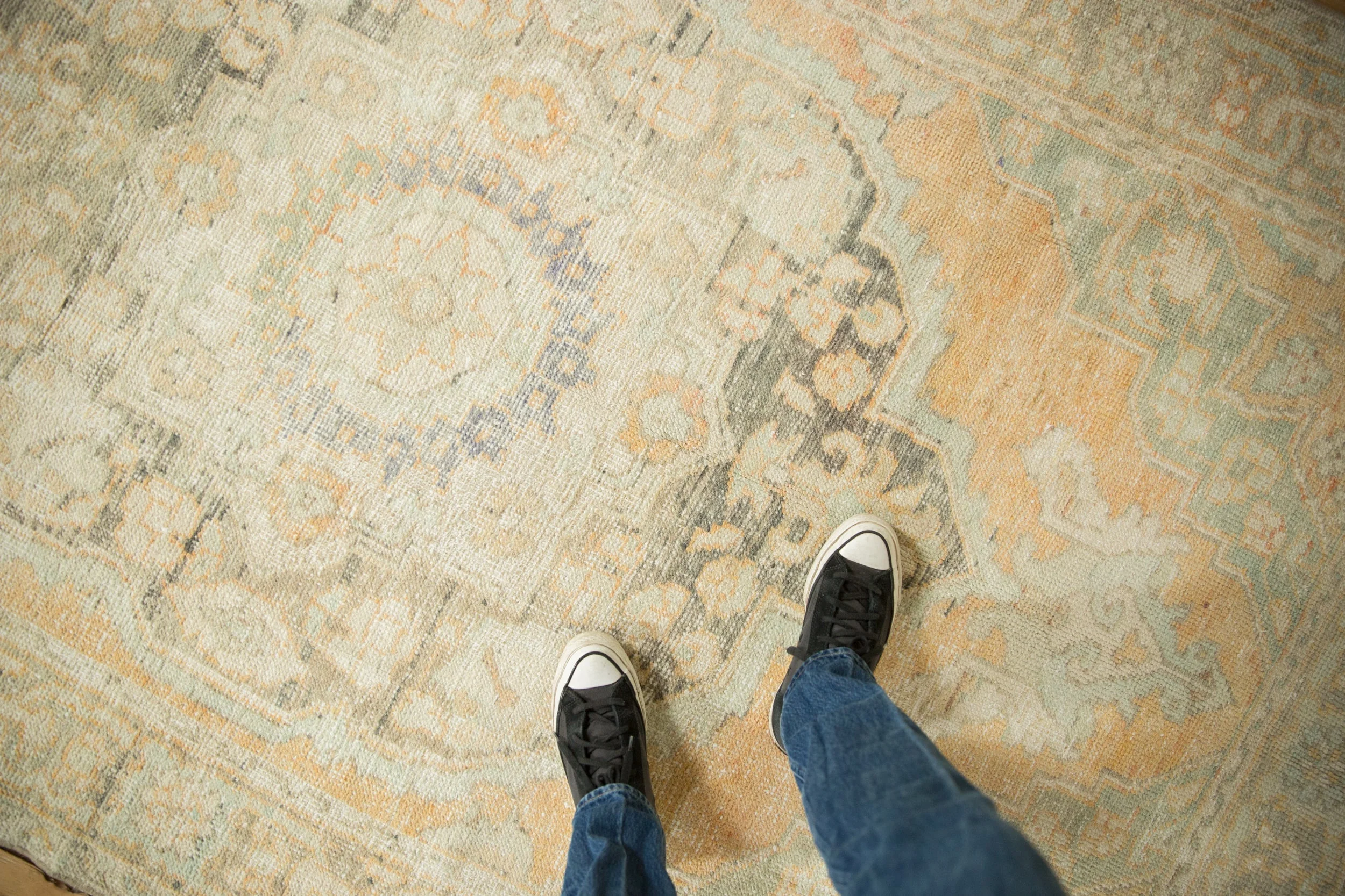 5x8.5 Vintage Distressed Oushak Carpet - Image 2