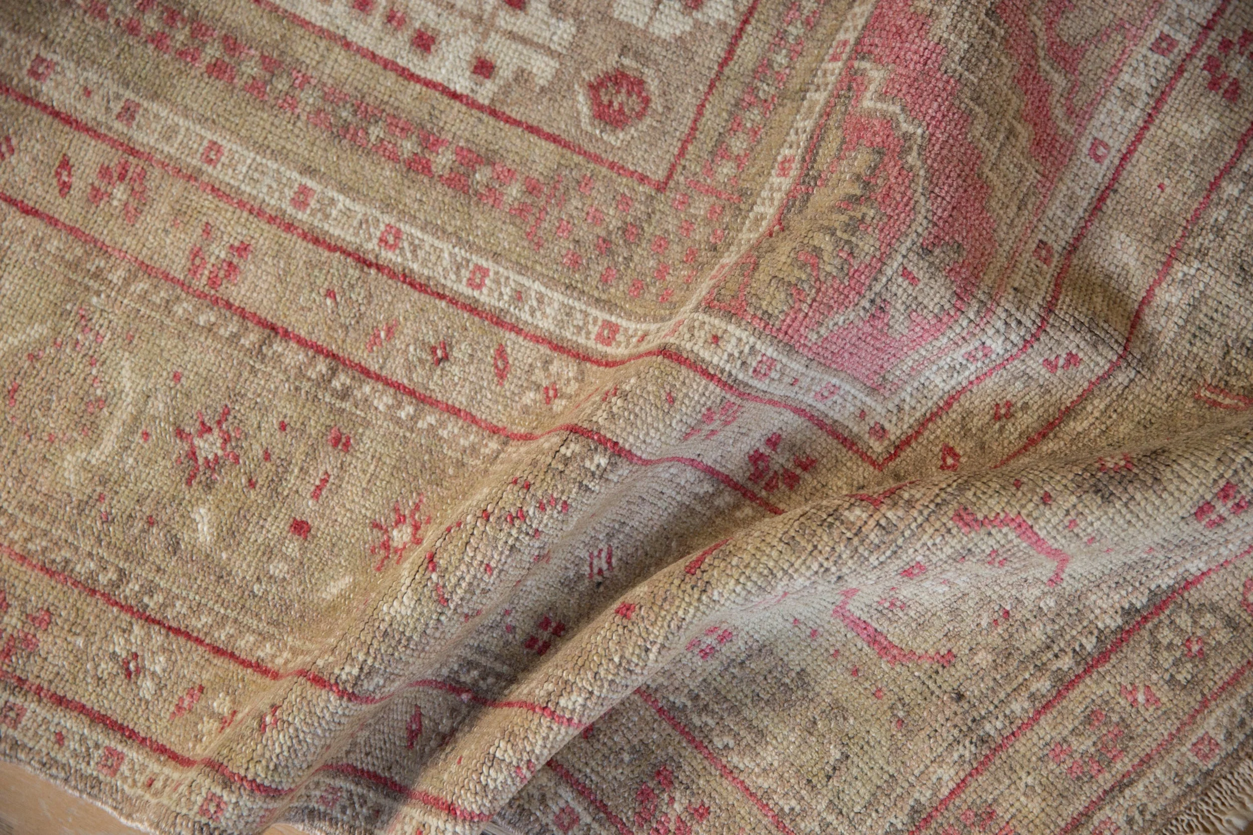 5x8.5 Vintage Distressed Oushak Carpet - Image 9