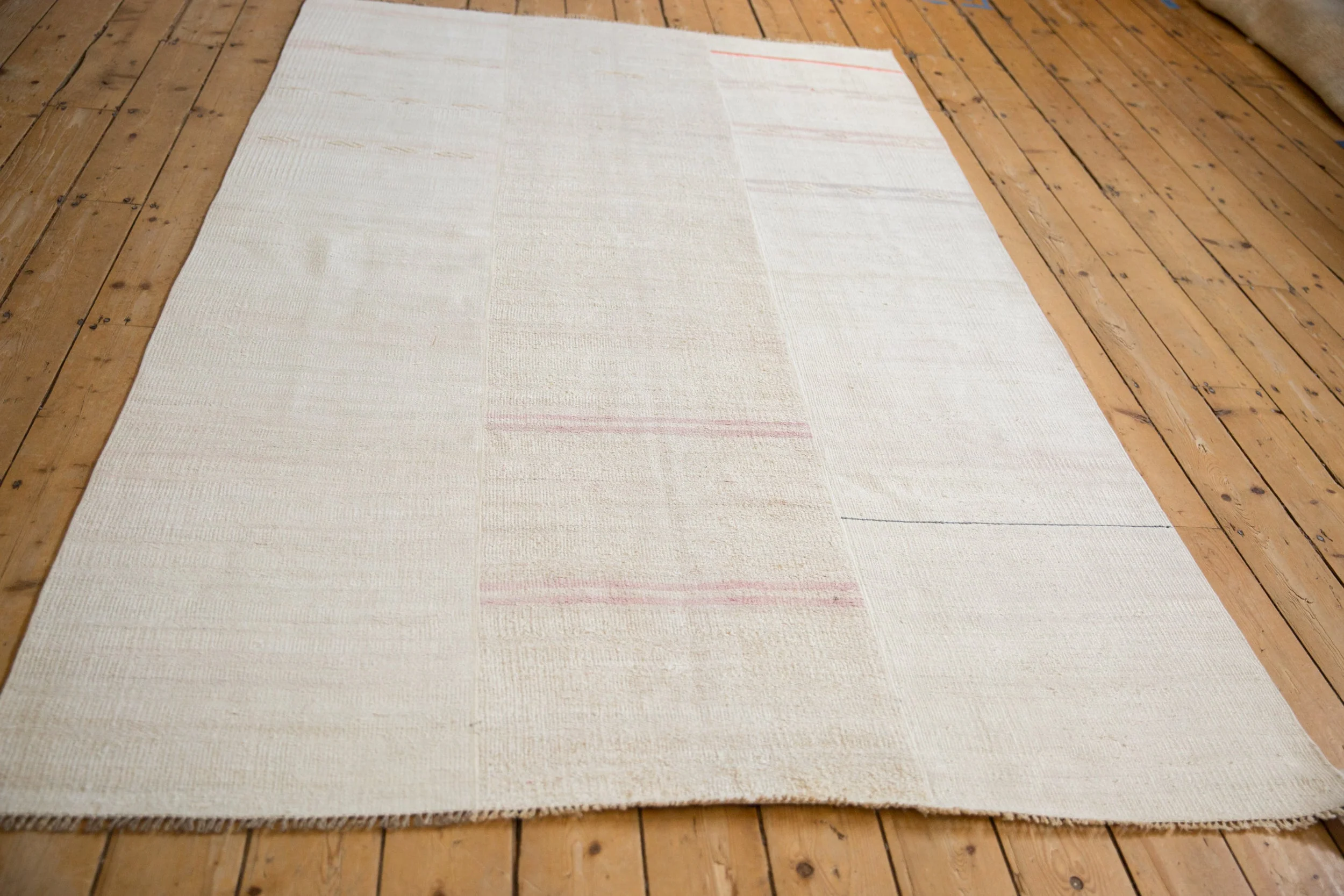 5x8.5 Vintage Hemp Kilim Carpet - Image 4