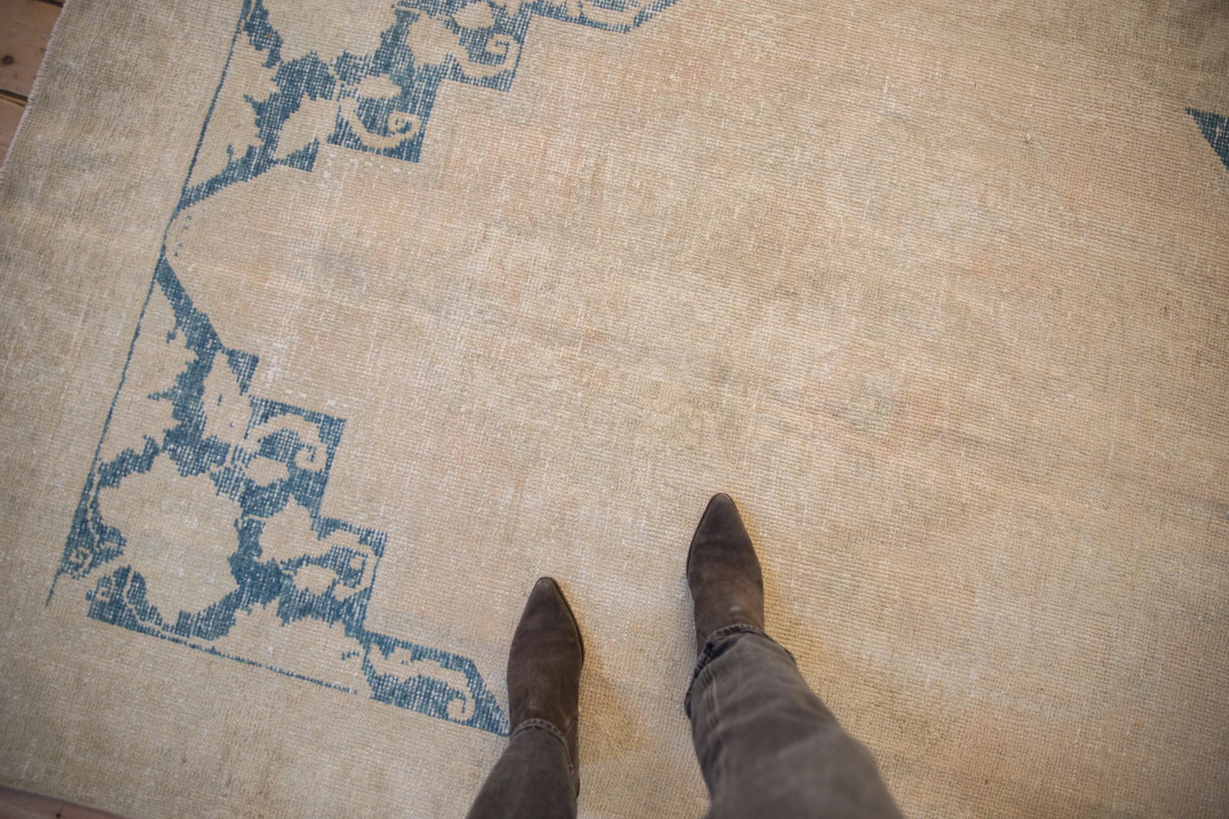5x8 Vintage Distressed Oushak Carpet - Image 2