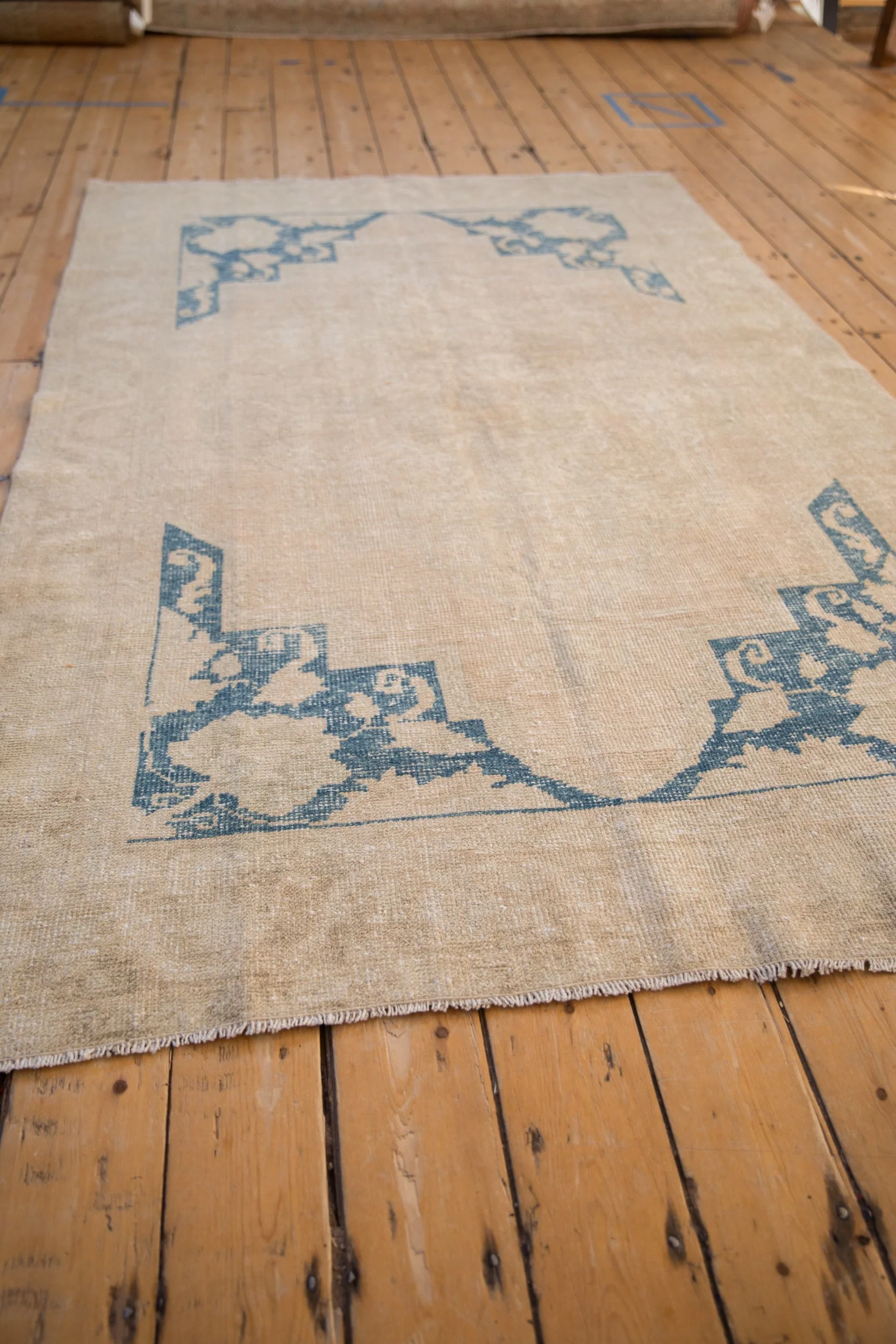 5x8 Vintage Distressed Oushak Carpet - Image 6