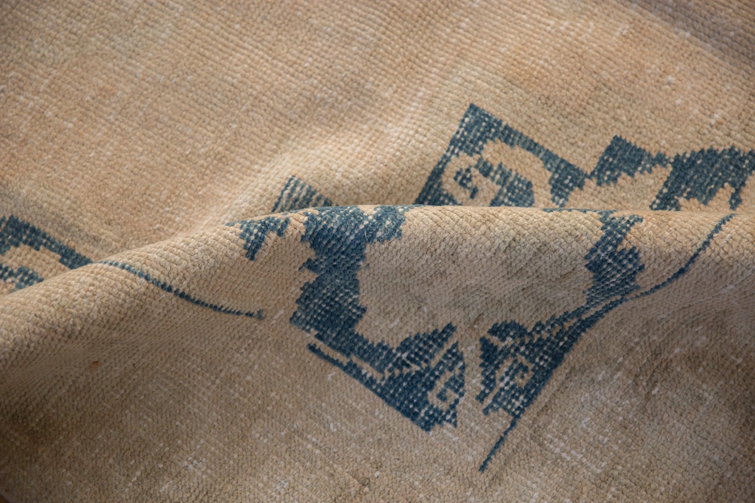 5x8 Vintage Distressed Oushak Carpet - Image 8