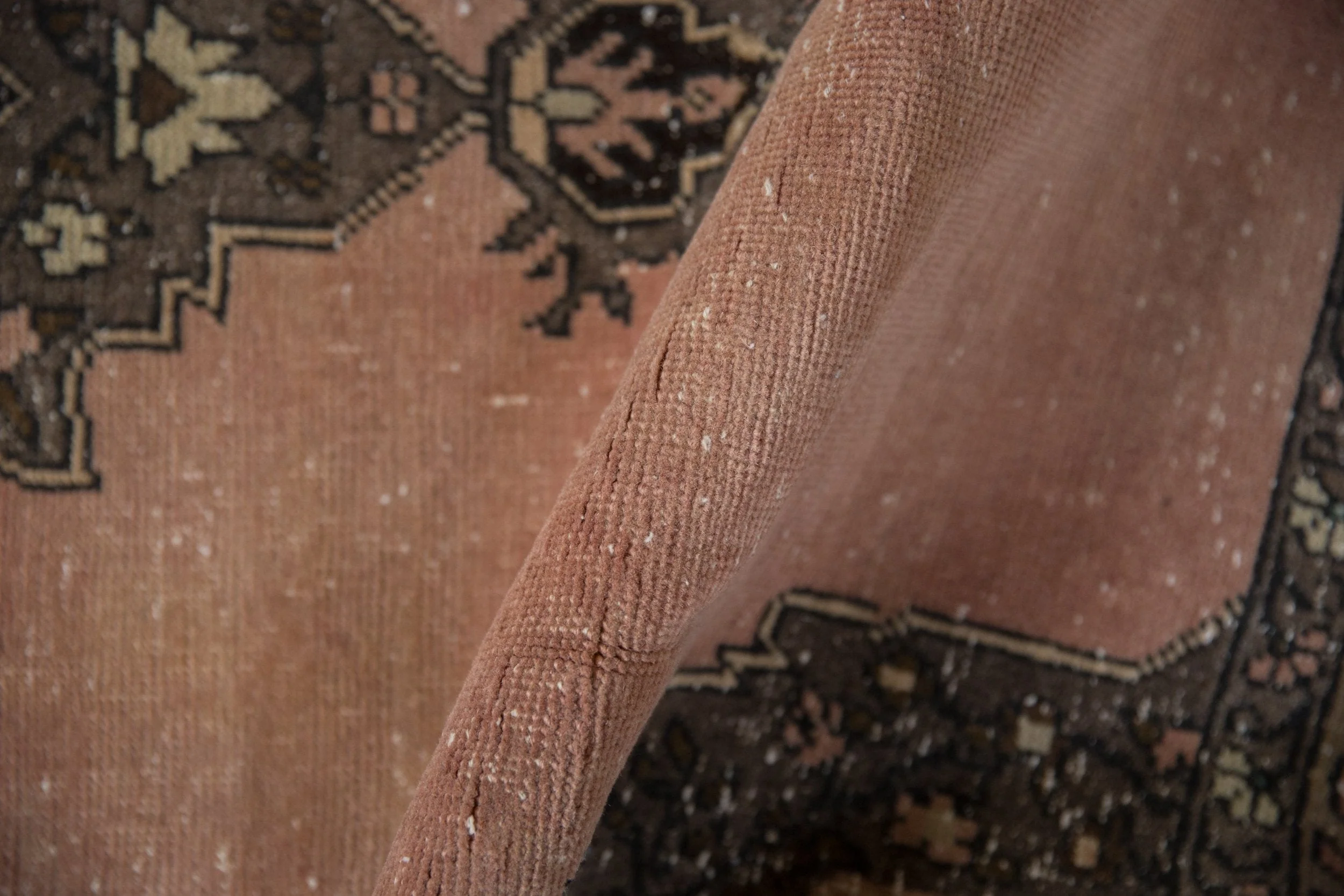 5x8 Vintage Distressed Oushak Carpet - Image 10