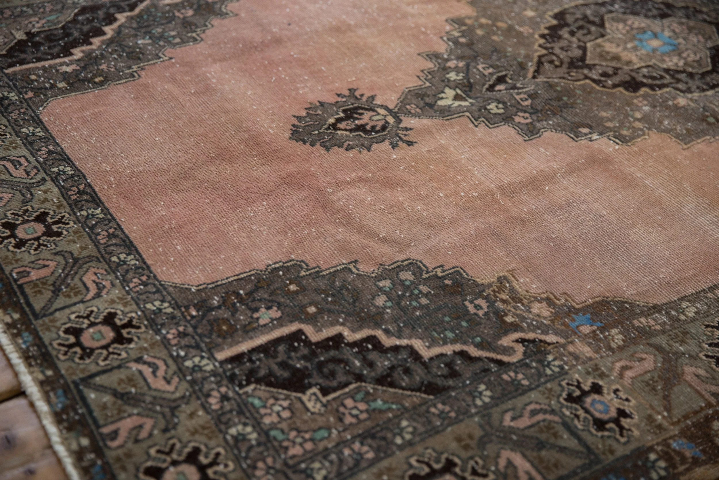 5x8 Vintage Distressed Oushak Carpet - Image 4