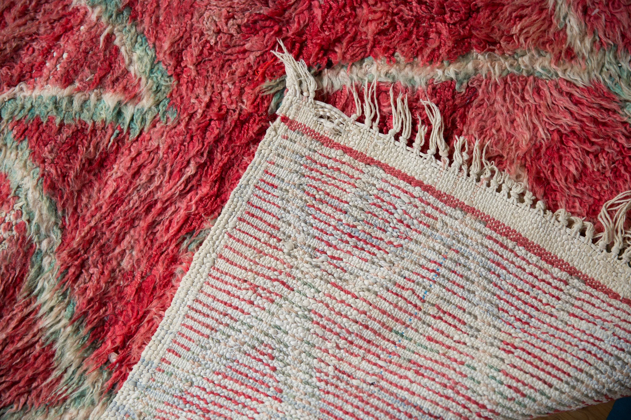 5x8 Vintage Moroccan Carpet - Image 11