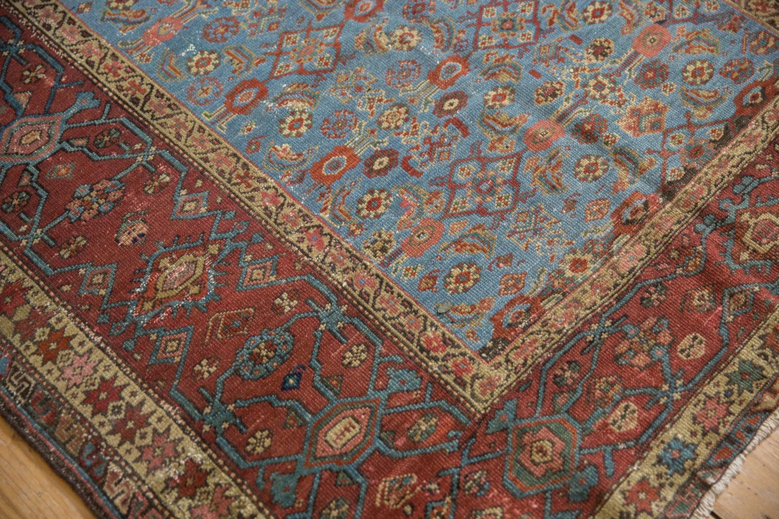 5x9.5 Antique Fereghan Carpet - Image 4