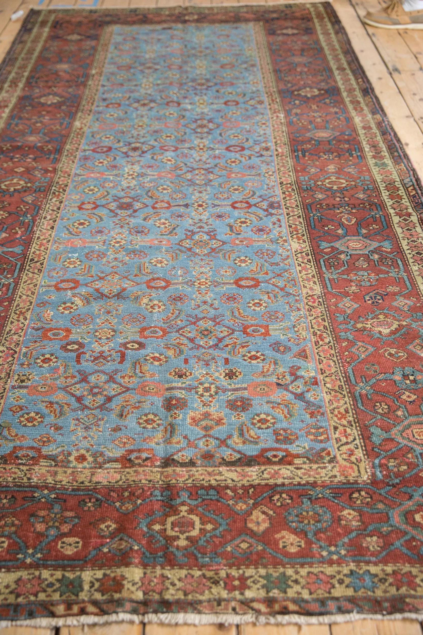 5x9.5 Antique Fereghan Carpet - Image 5