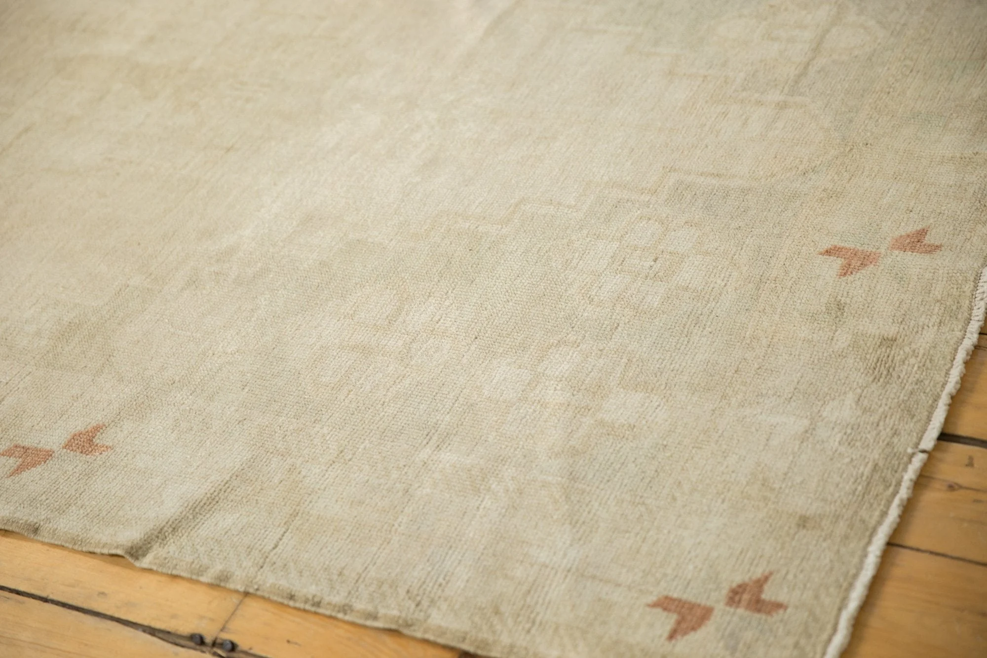 5x9.5 Vintage Distressed Oushak Carpet - Image 9