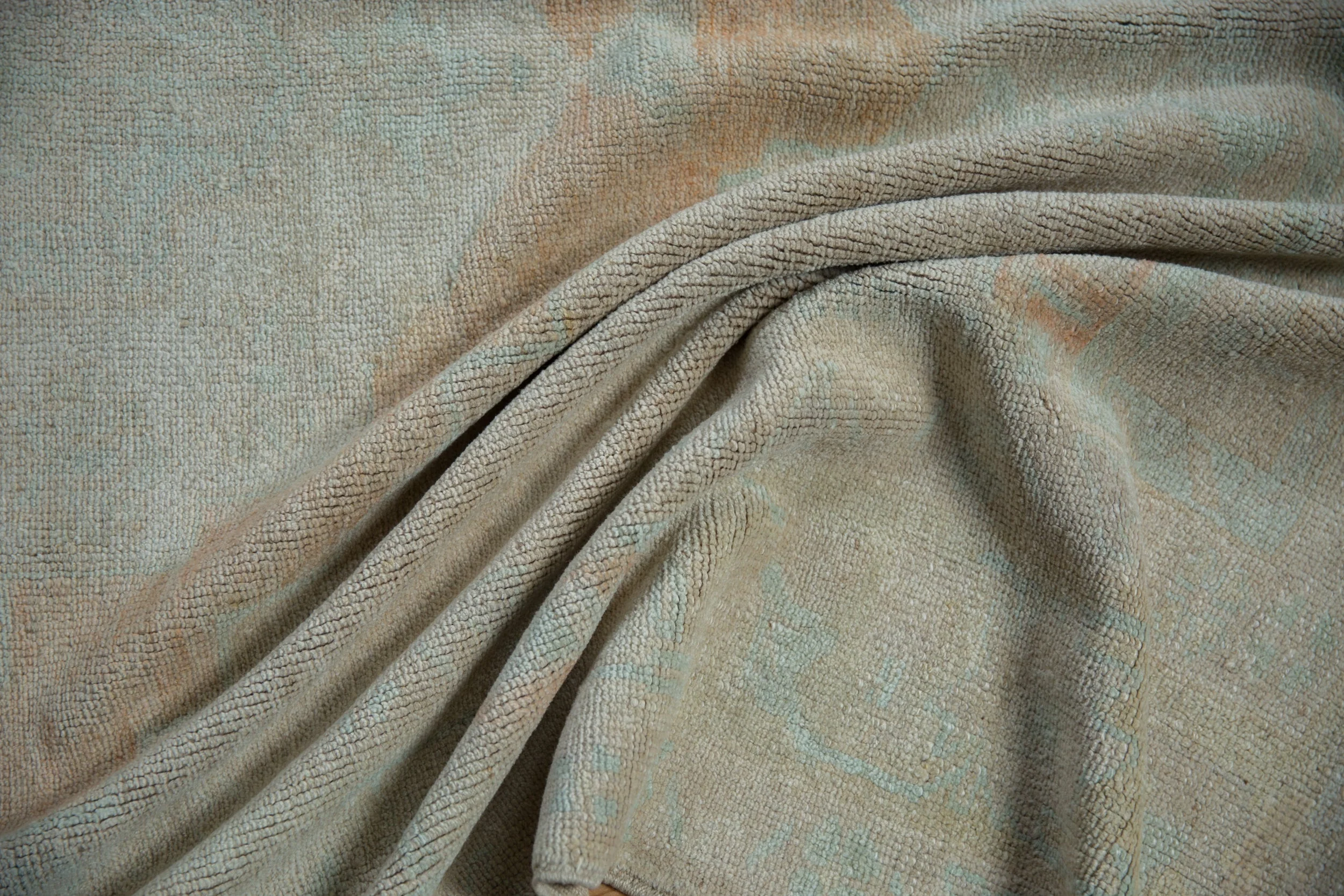 5x9.5 Vintage Distressed Oushak Carpet - Image 10