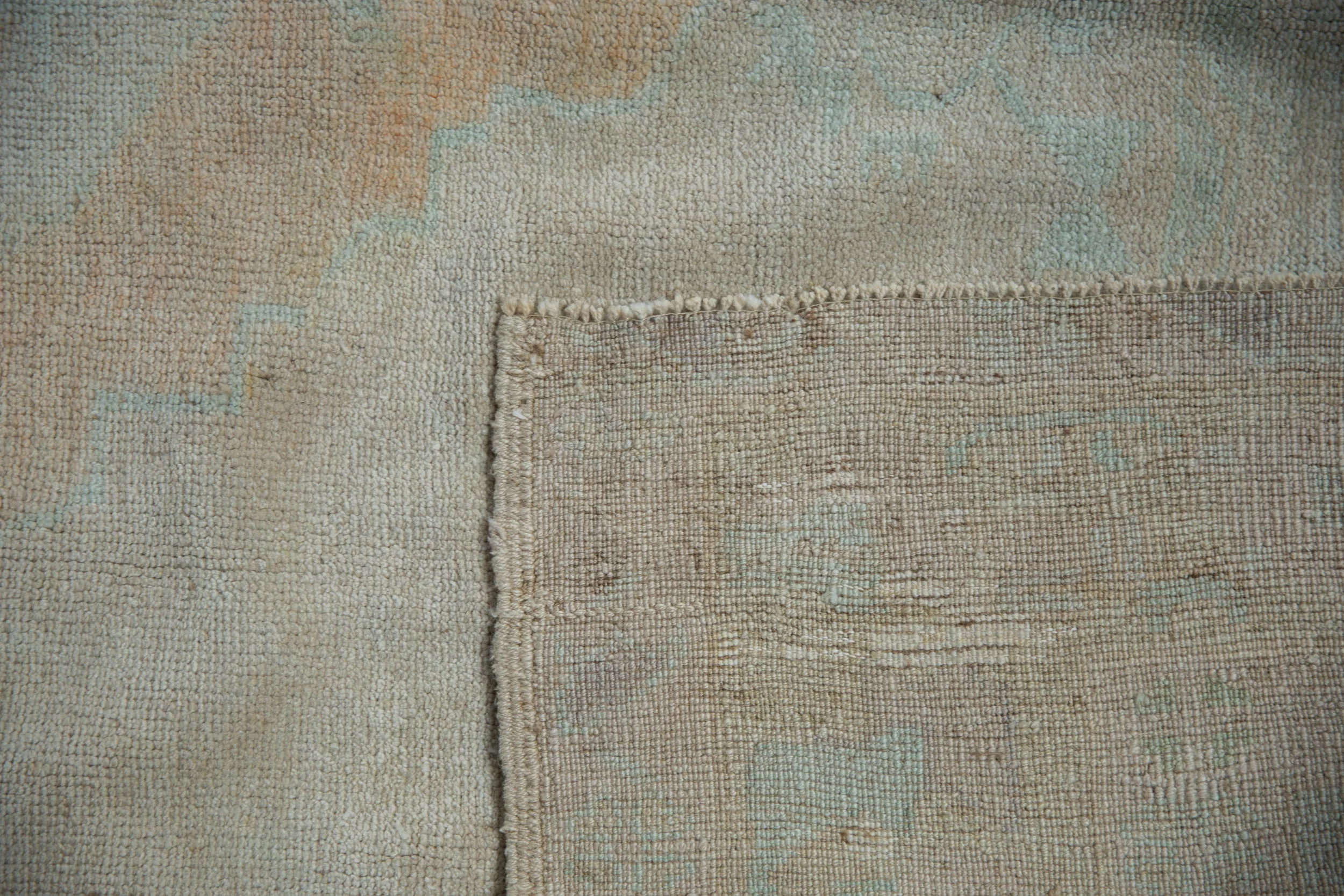 5x9.5 Vintage Distressed Oushak Carpet - Image 11