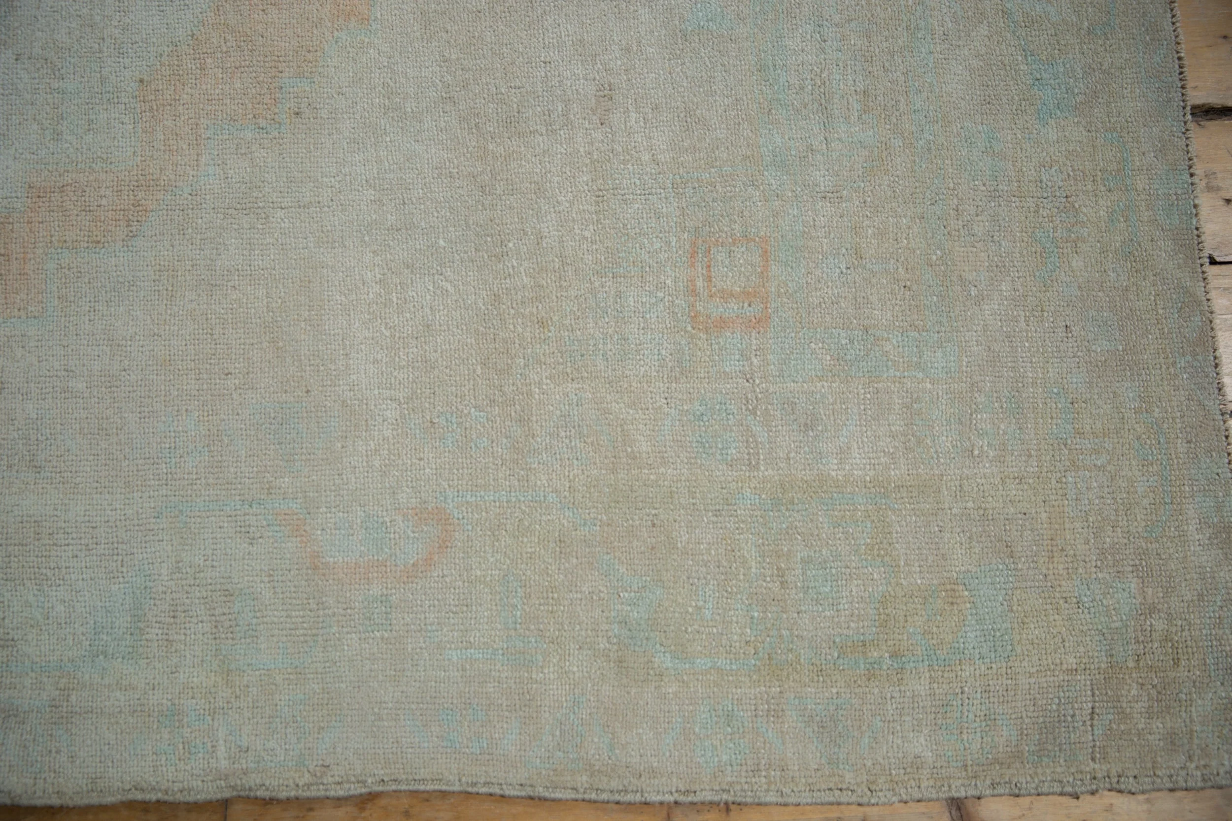 5x9.5 Vintage Distressed Oushak Carpet - Image 6