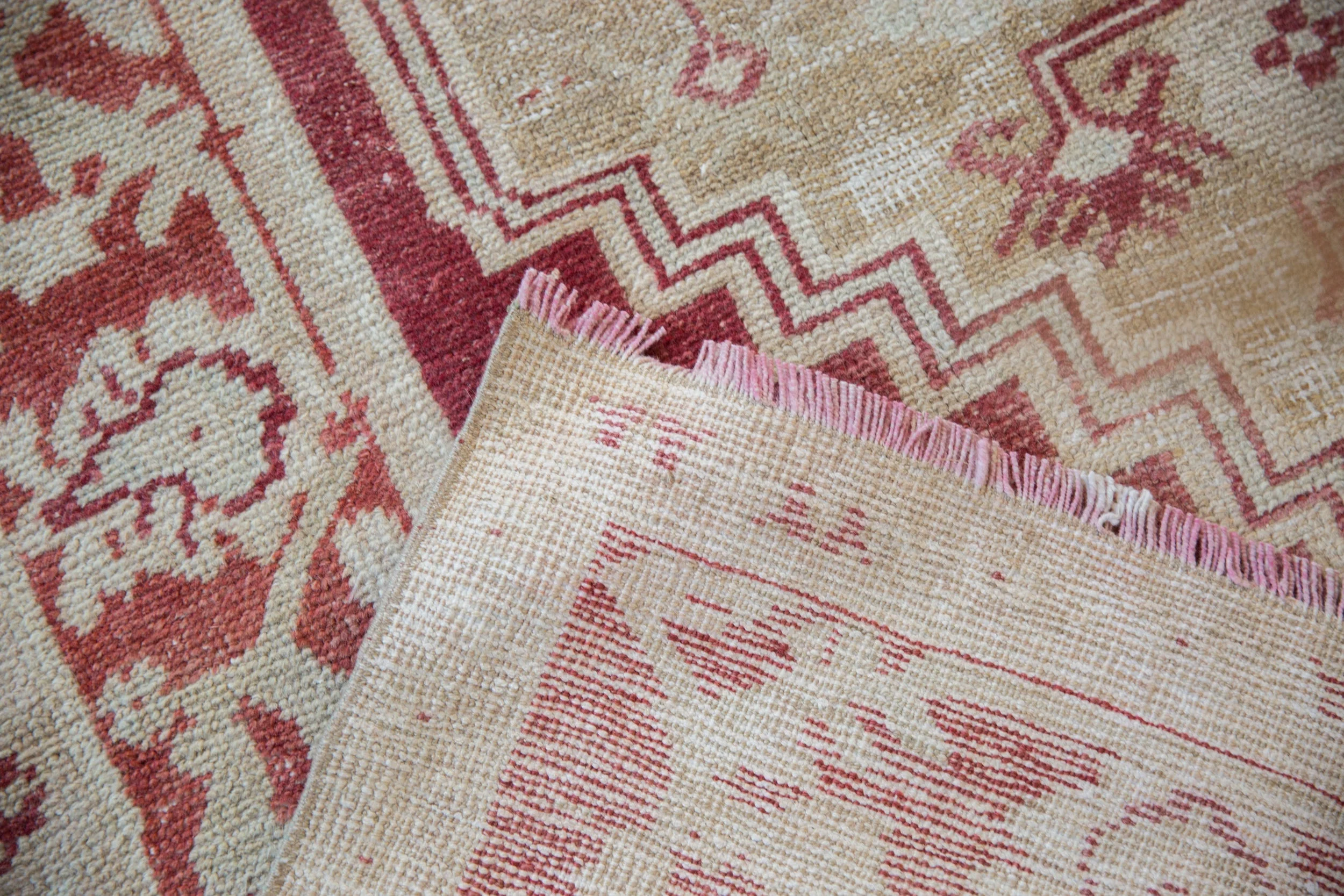 5x9 Vintage Distressed Oushak Carpet - Image 11