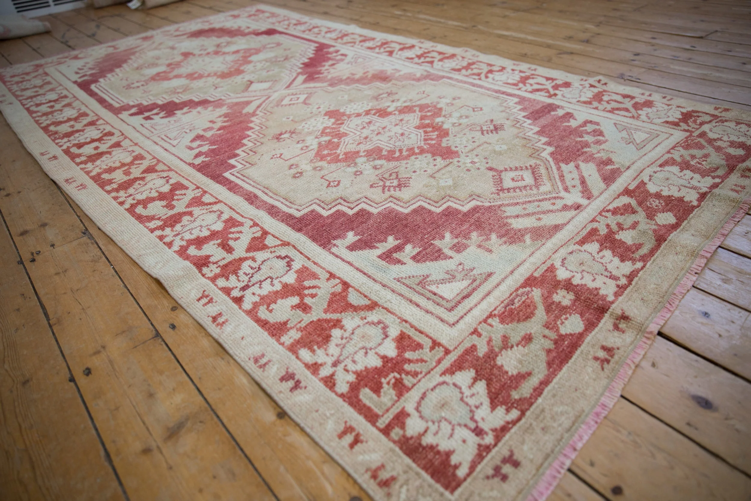 5x9 Vintage Distressed Oushak Carpet - Image 4