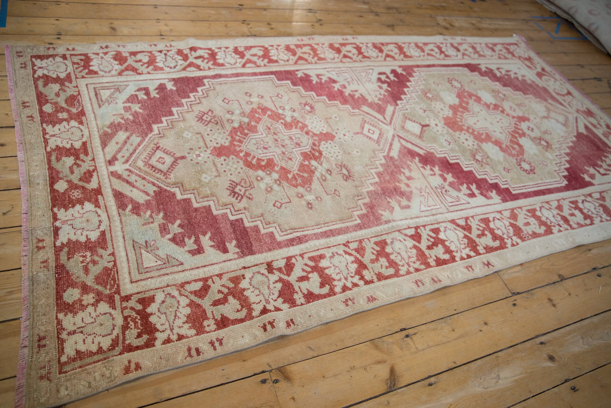 5x9 Vintage Distressed Oushak Carpet - Image 6