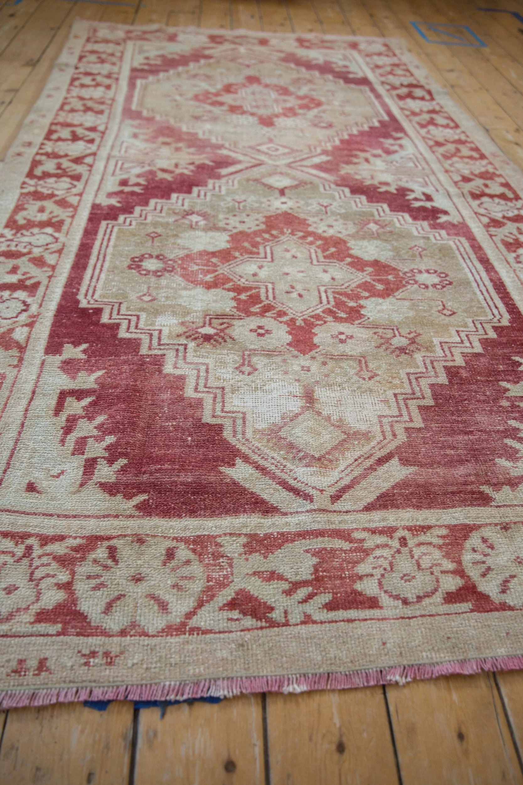 5x9 Vintage Distressed Oushak Carpet - Image 8