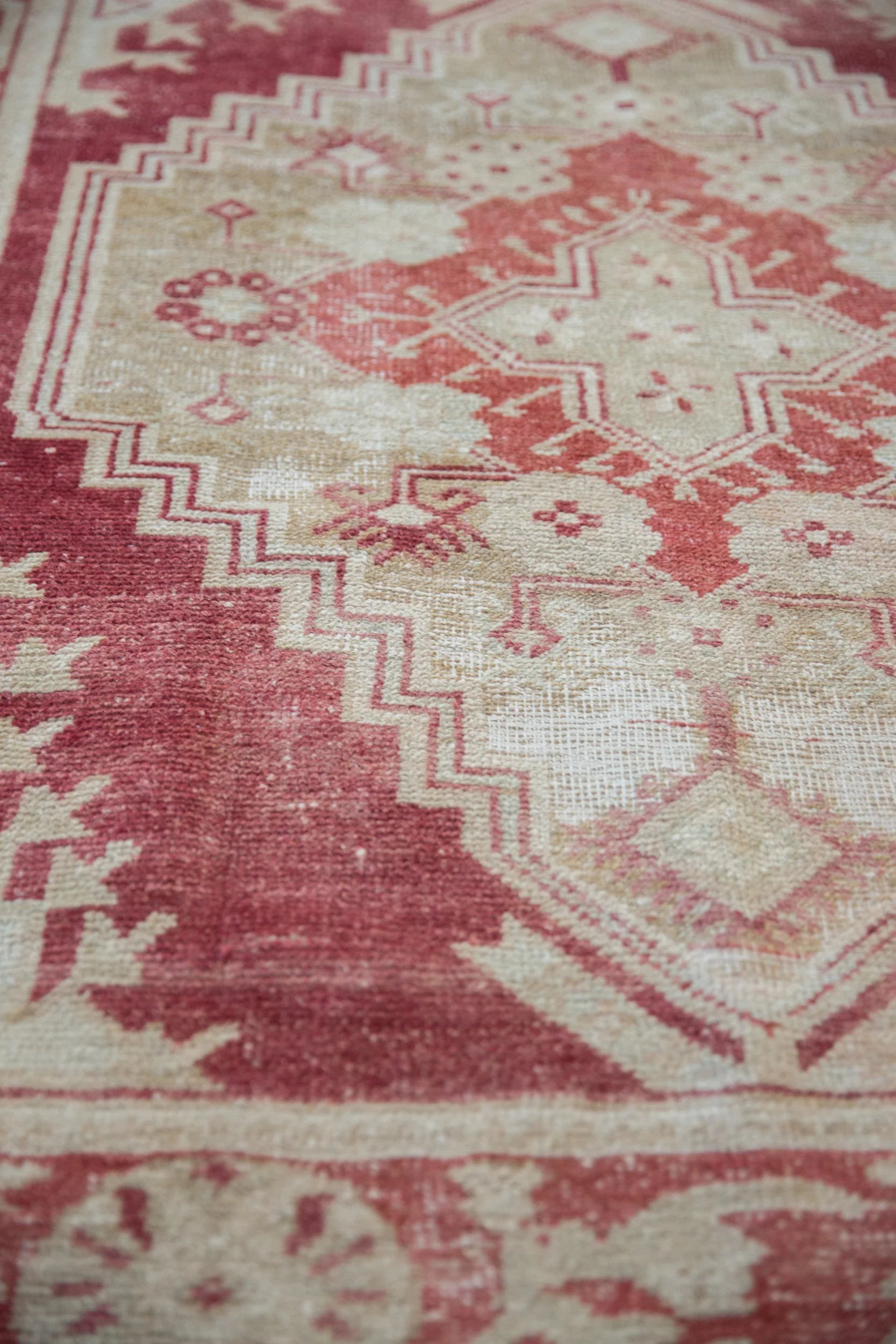 5x9 Vintage Distressed Oushak Carpet - Image 9