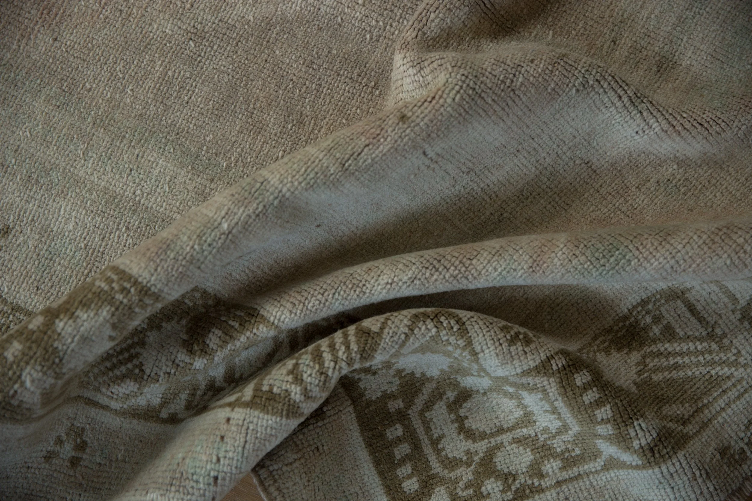 5x9 Vintage Distressed Oushak Carpet - Image 12
