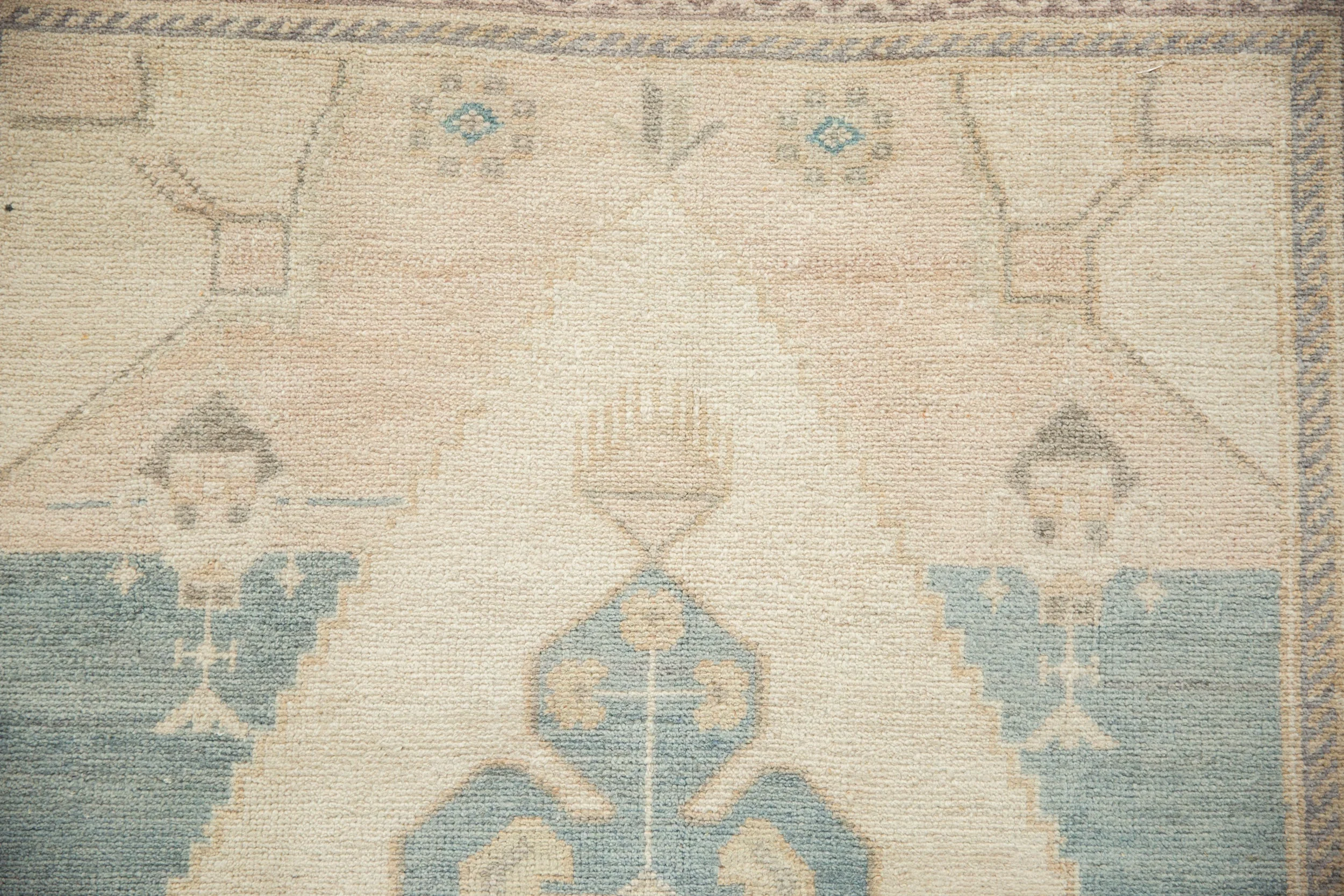5x9 Vintage Distressed Oushak Carpet - Image 3