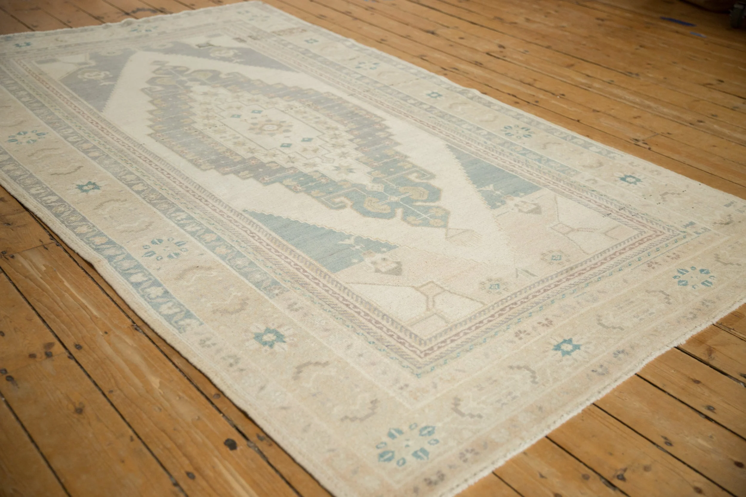 5x9 Vintage Distressed Oushak Carpet - Image 5