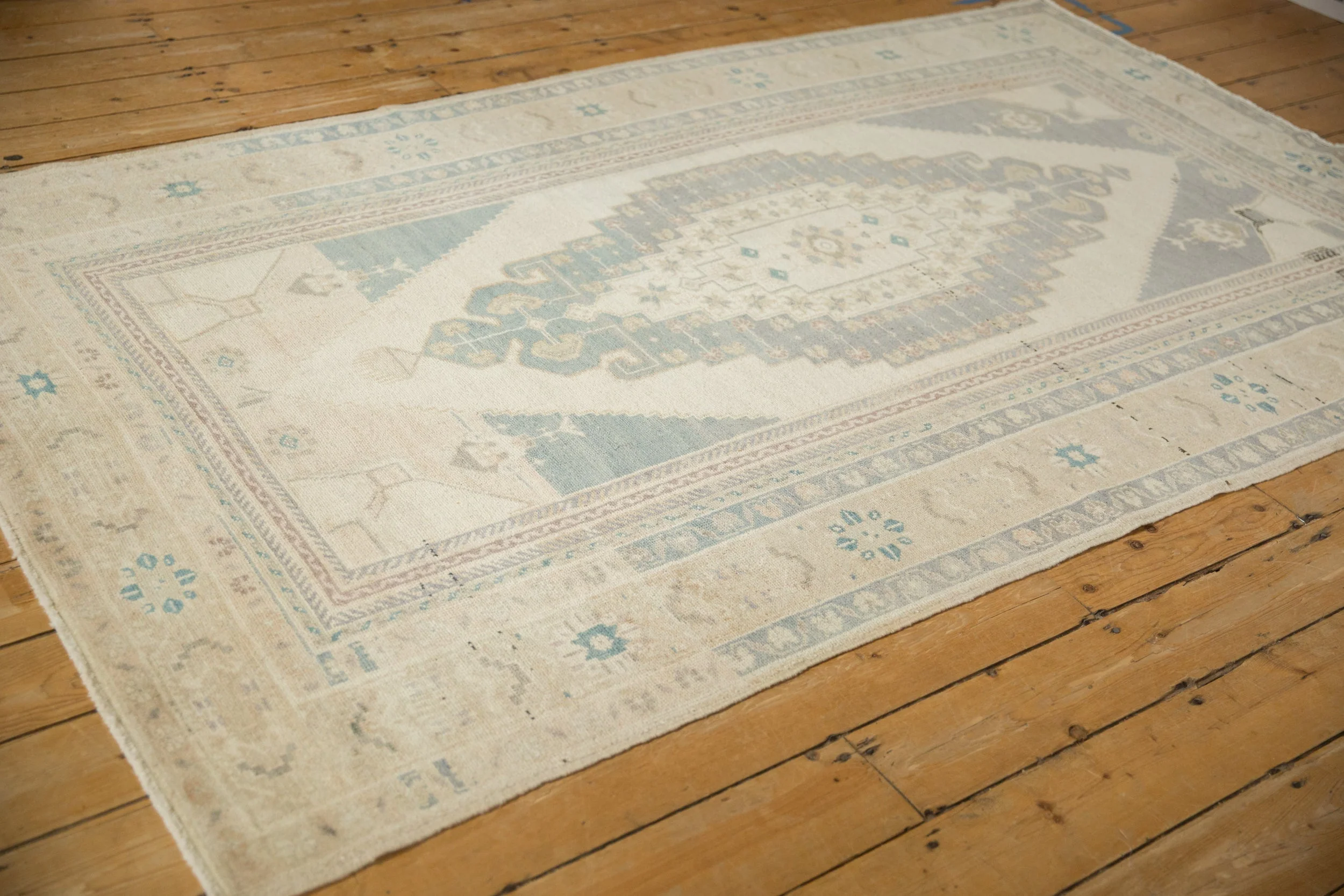 5x9 Vintage Distressed Oushak Carpet - Image 6