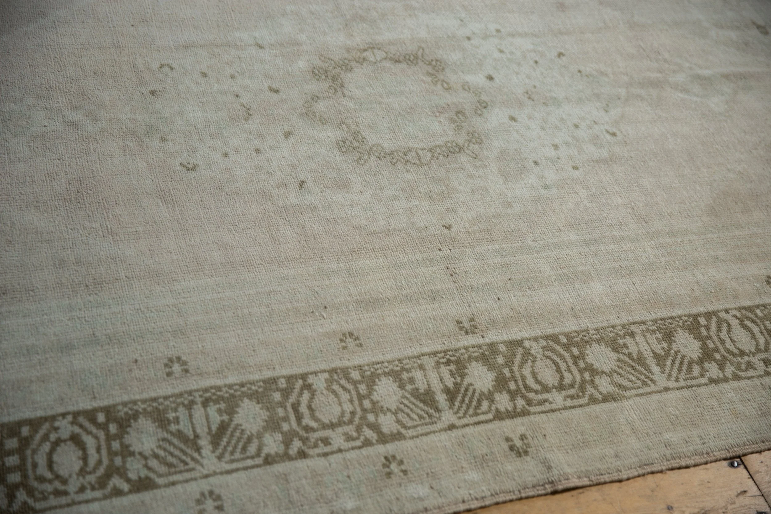 5x9 Vintage Distressed Oushak Carpet - Image 6