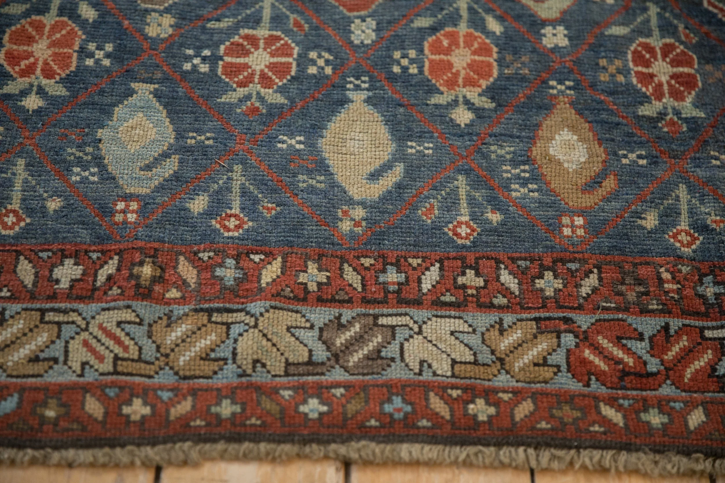 6.5x10.5 Antique Distressed Kurdish Carpet - Image 10