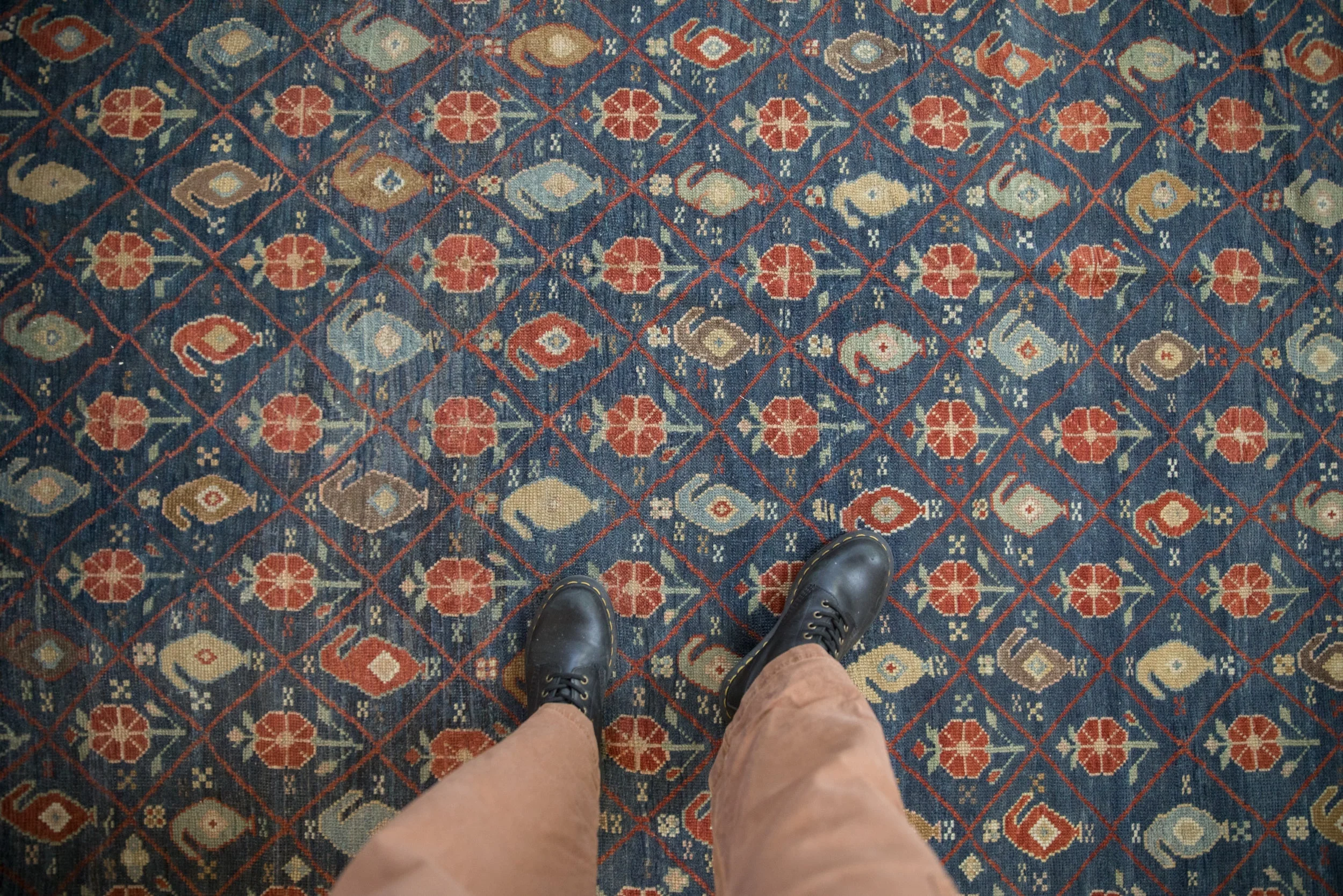 6.5x10.5 Antique Distressed Kurdish Carpet - Image 2